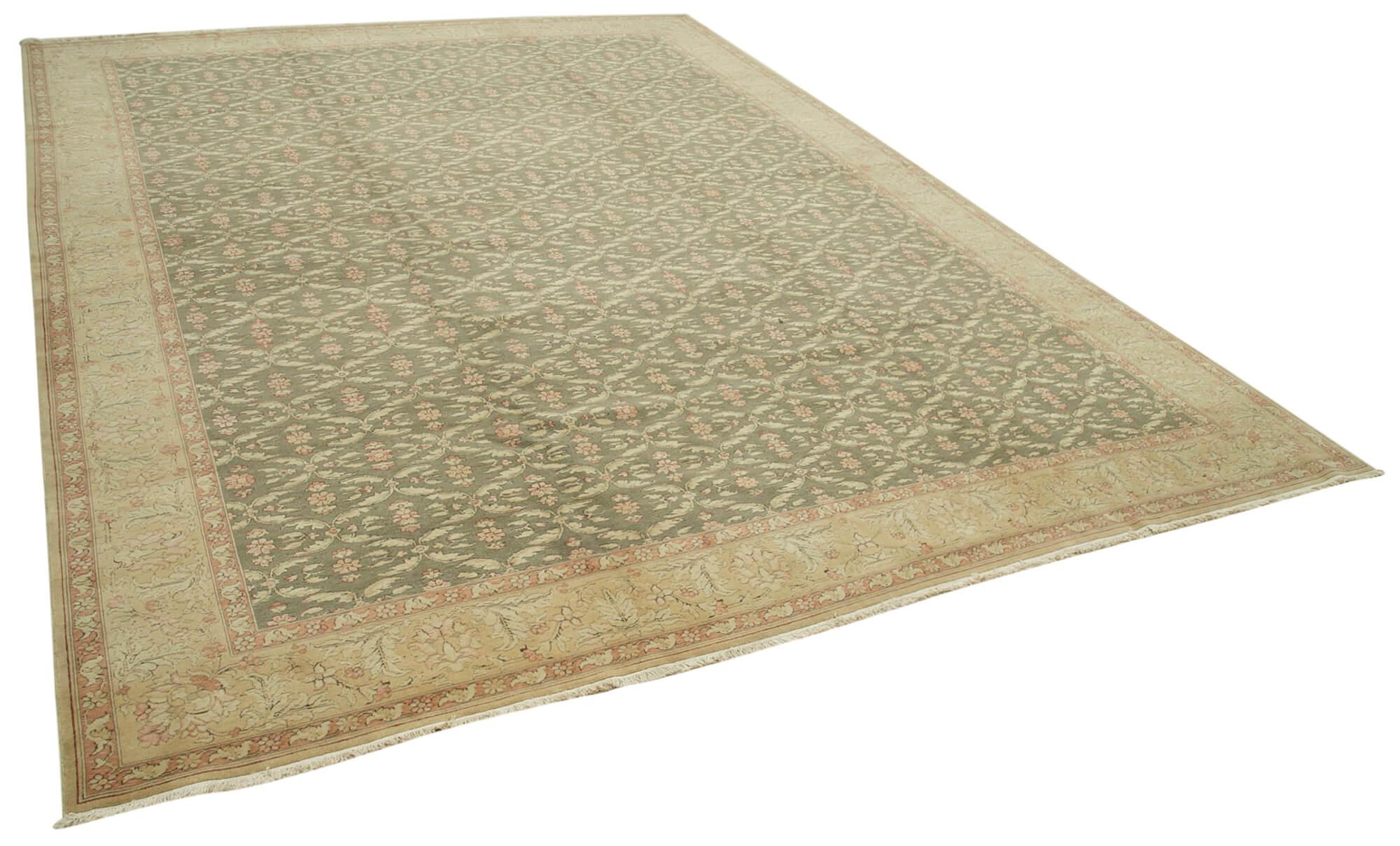 12 x 15 Beige Oushak Rug - 4165