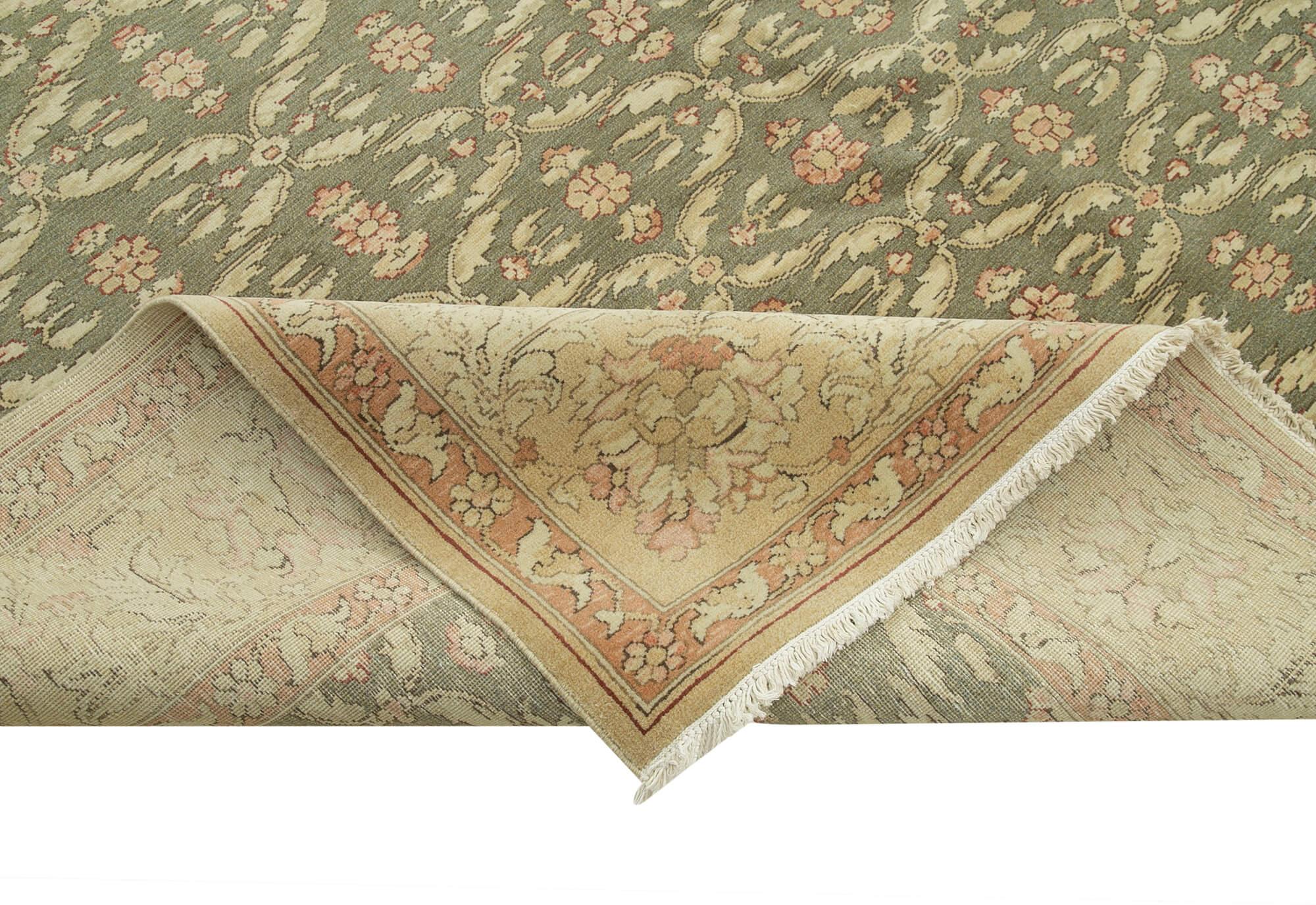 12 x 15 Beige Oushak Rug - 4165