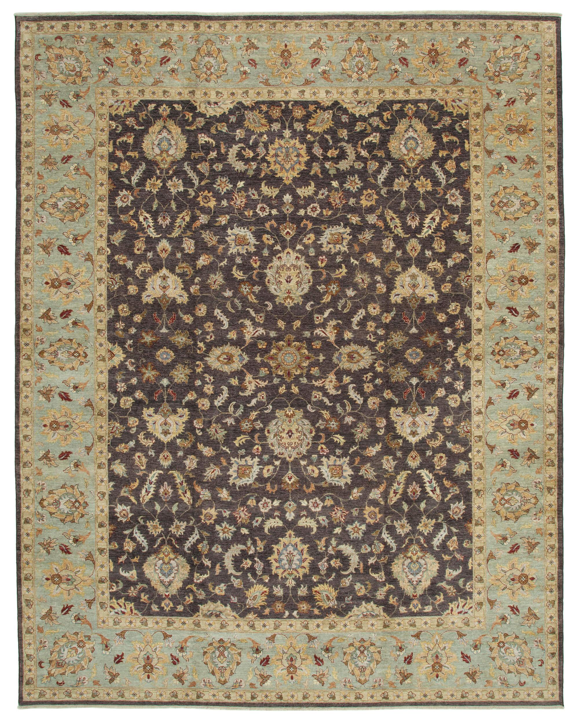 12 x 15 Brown Oushak Rug - 4166