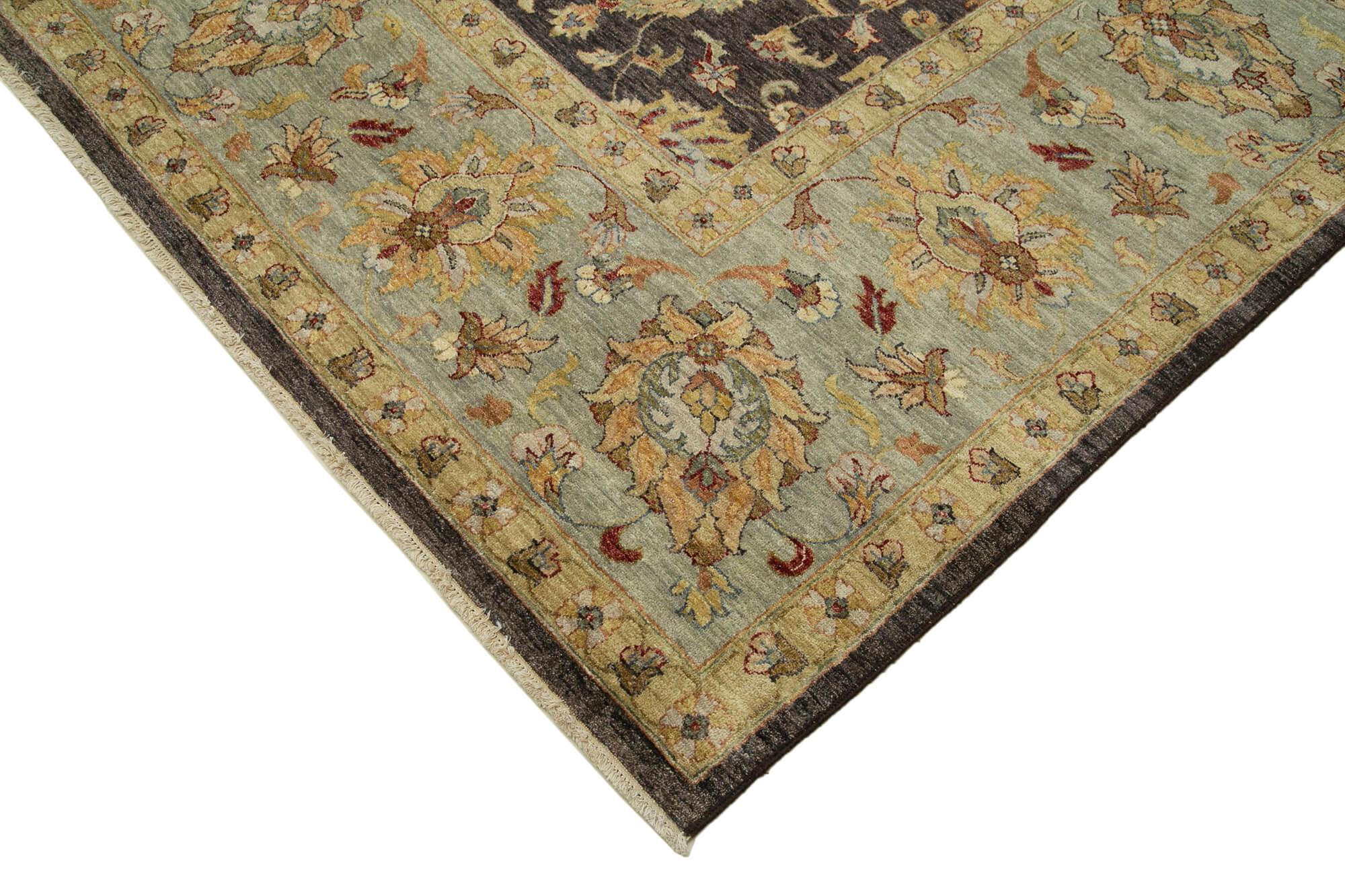 12 x 15 Brown Oushak Rug - 4166