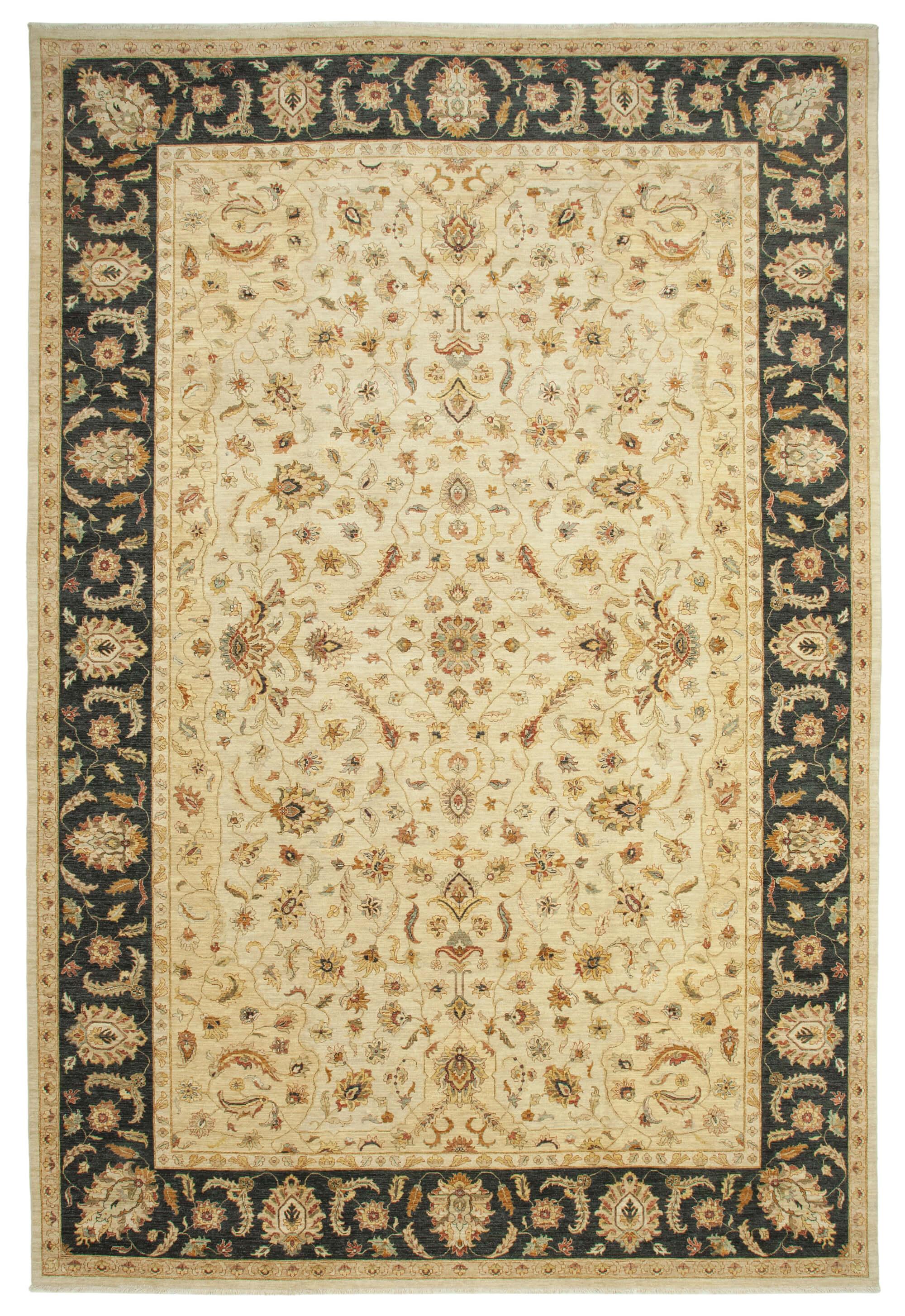 12 x 18 Beige Oushak Rug - 4172