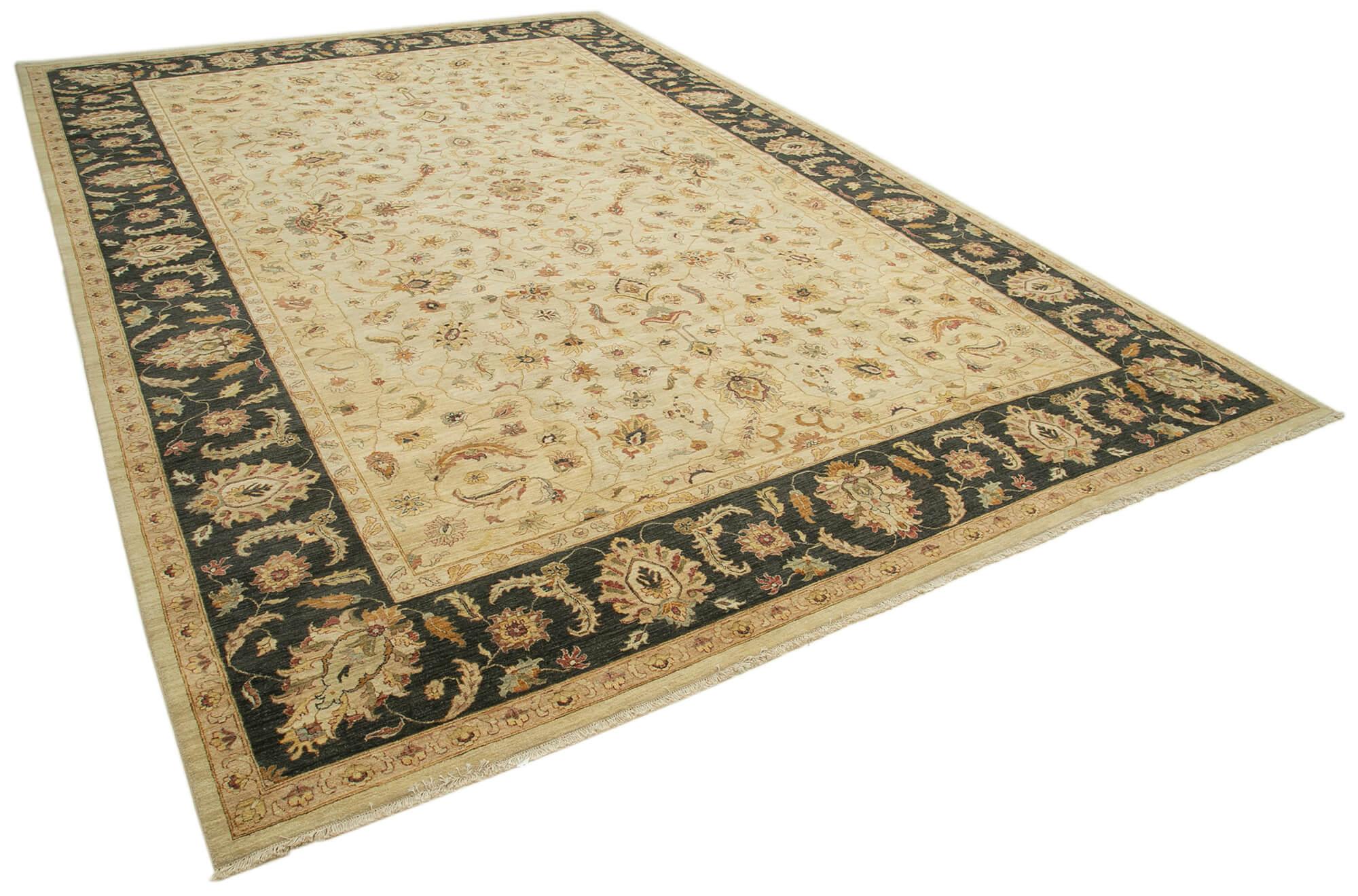 12 x 18 Beige Oushak Rug - 4172