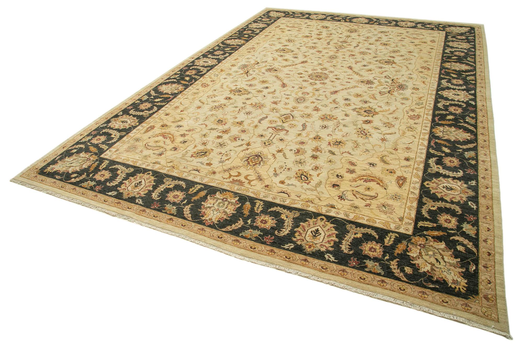 12 x 18 Beige Oushak Rug - 4172