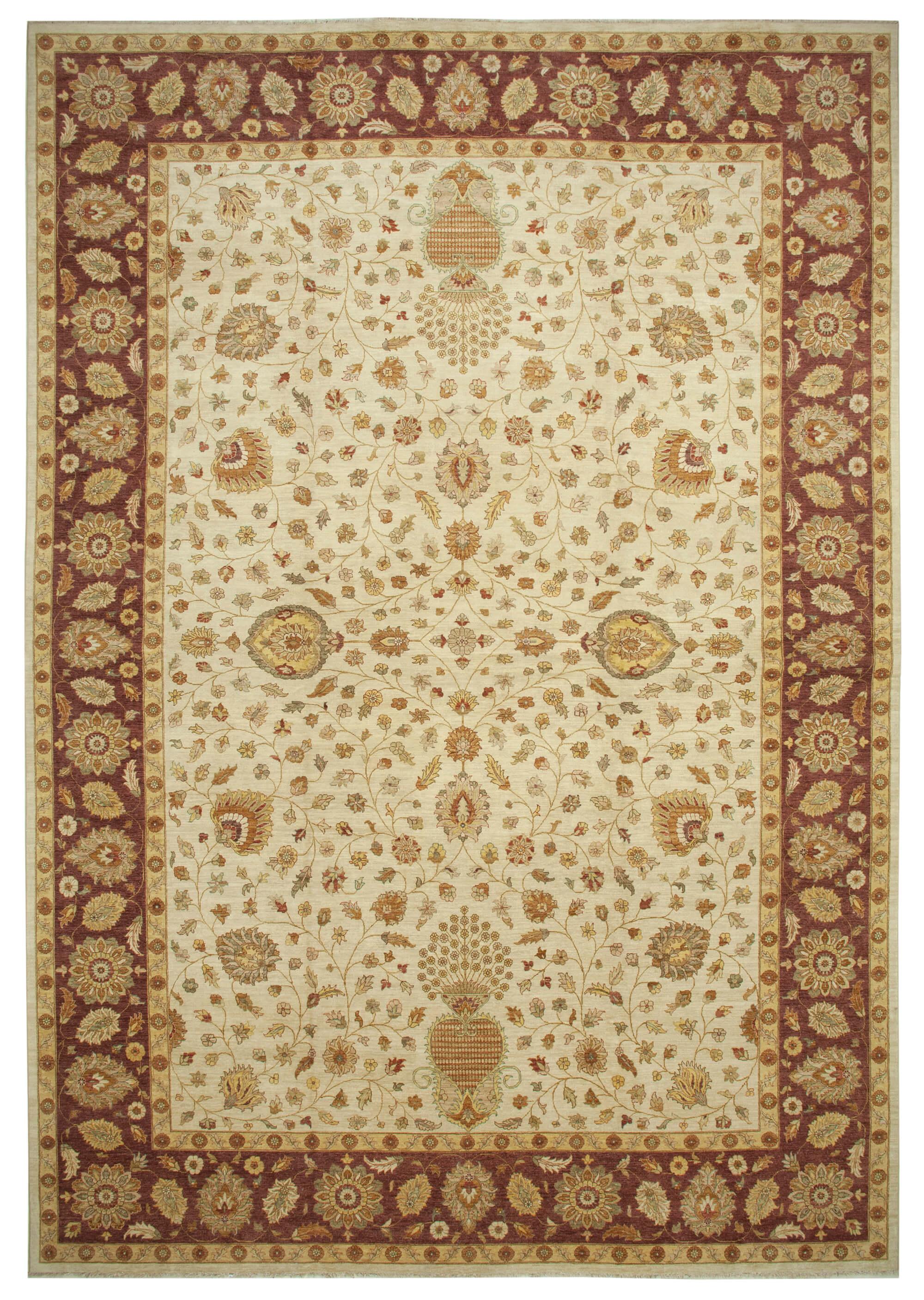 14 x 20 Beige Oushak Rug - 4174