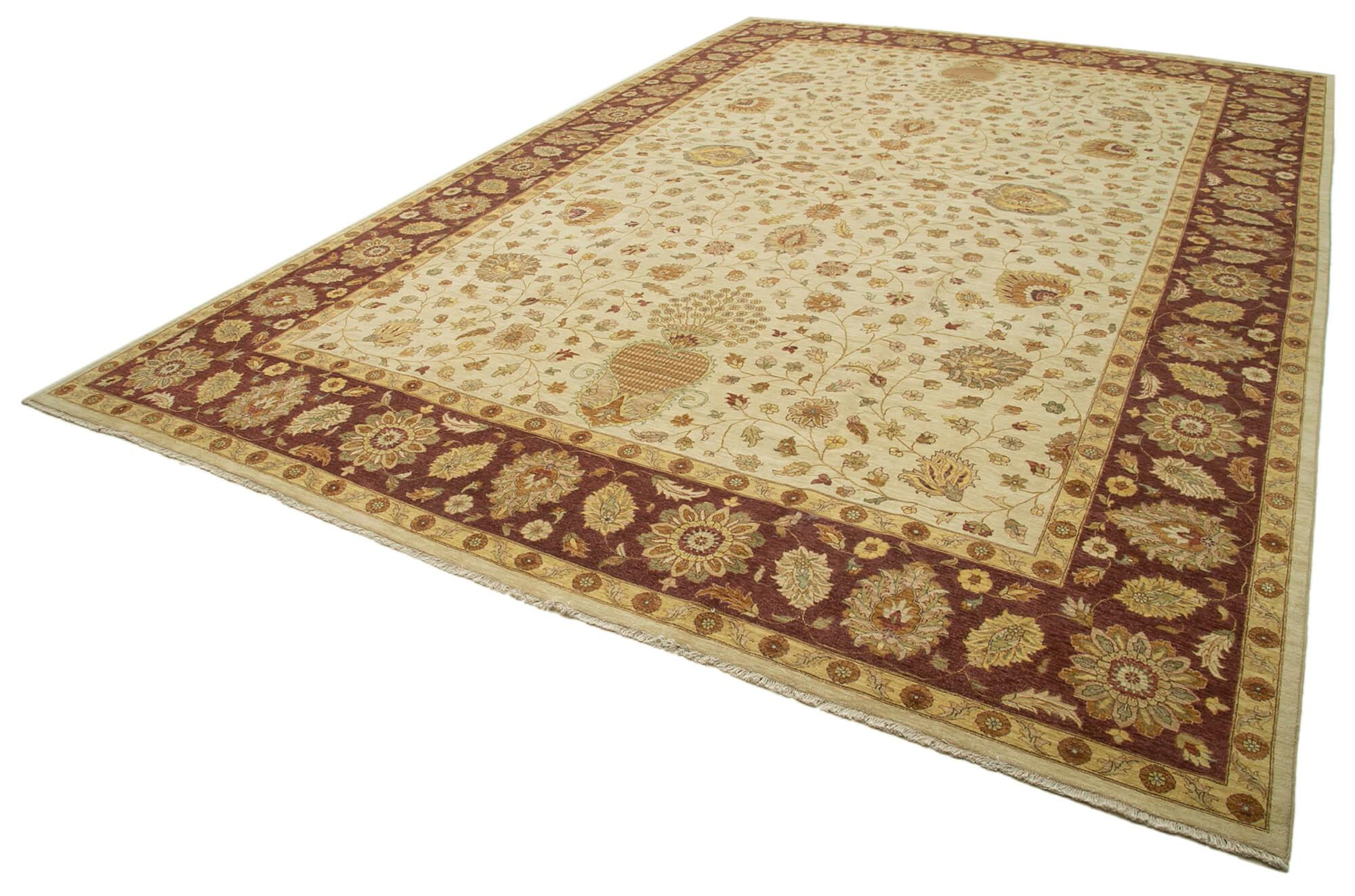 14 x 20 Beige Oushak Rug - 4174