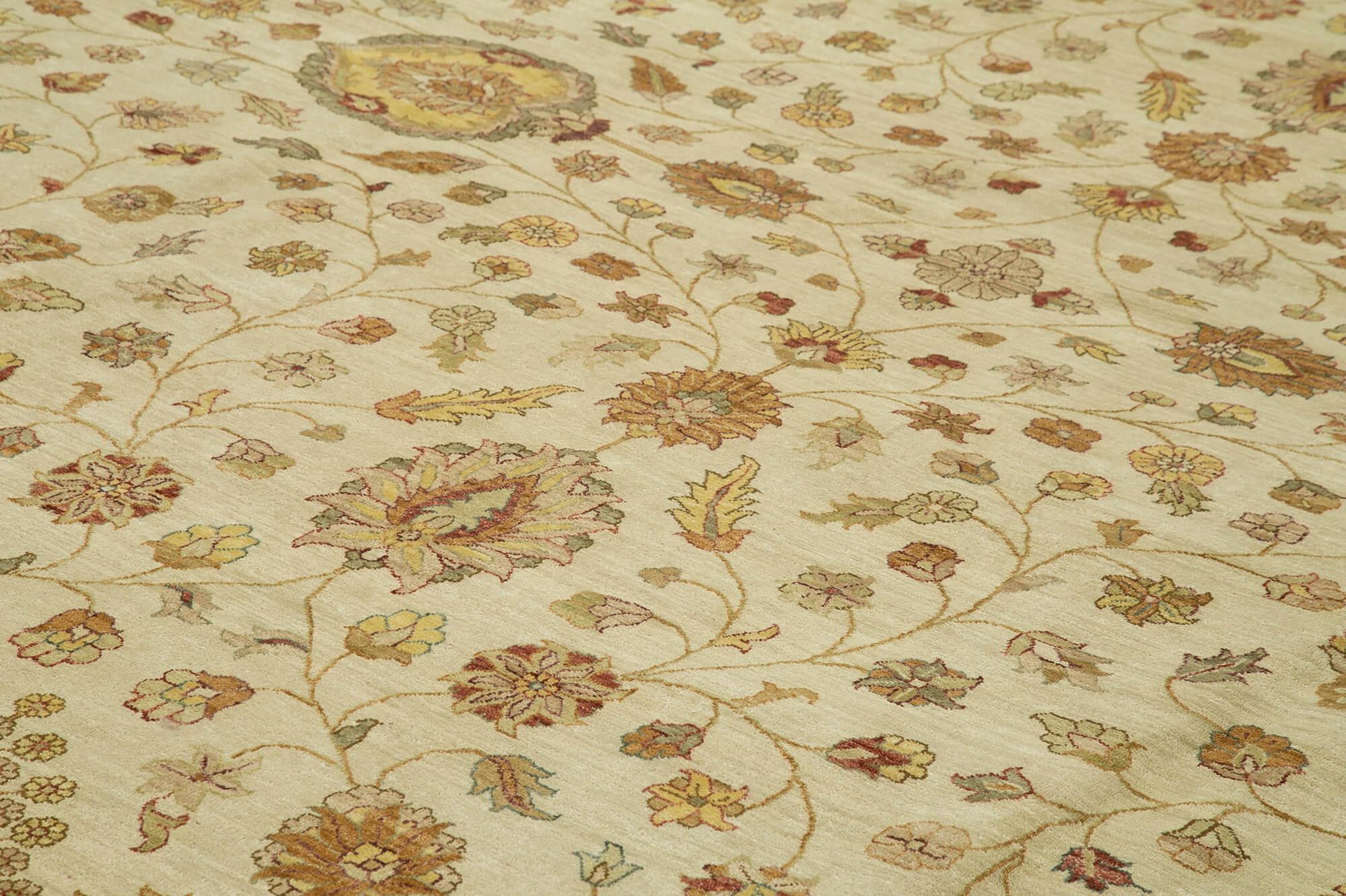 14 x 20 Beige Oushak Rug - 4174