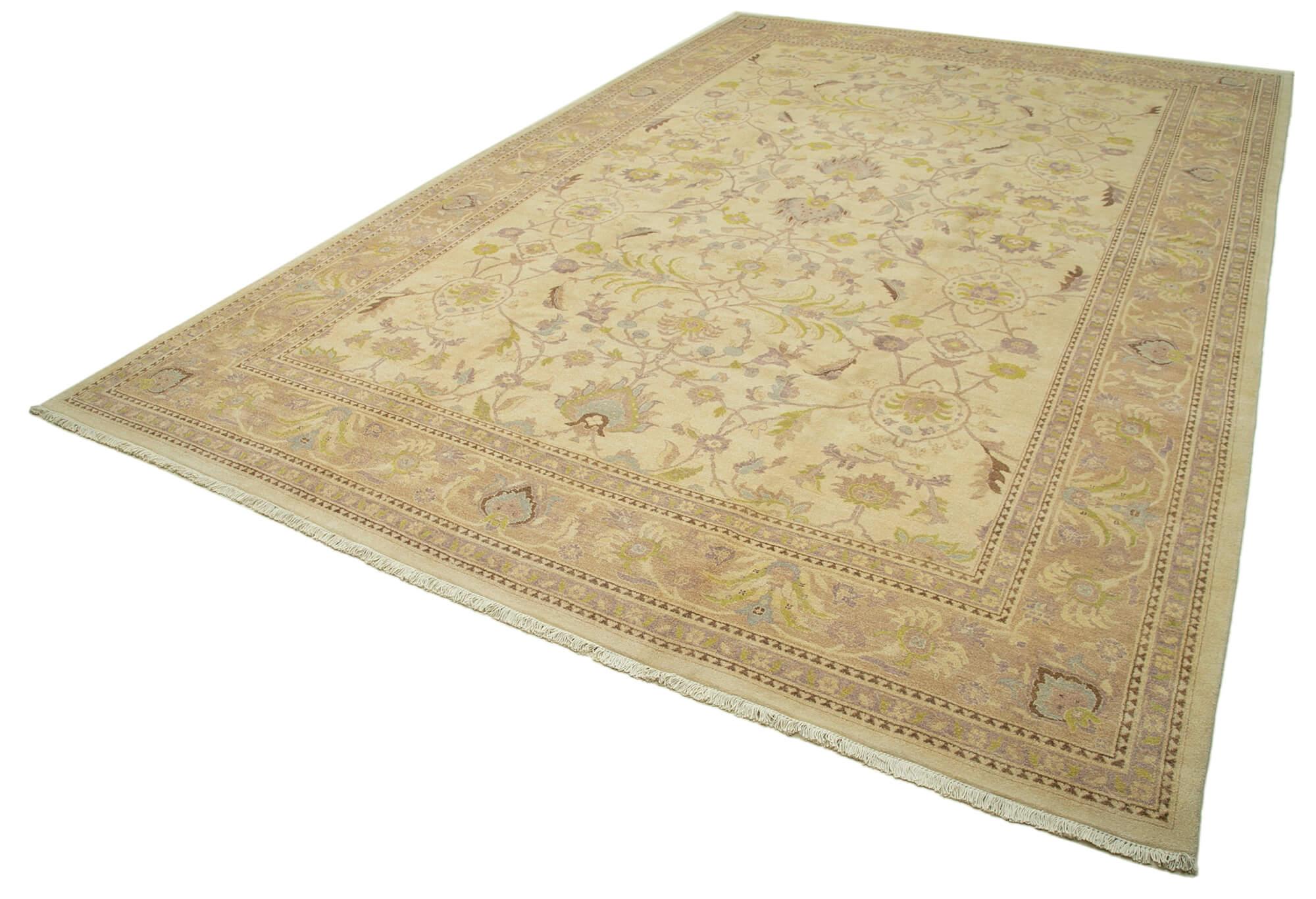 12 x 18 Beige Oushak Rug - 4175