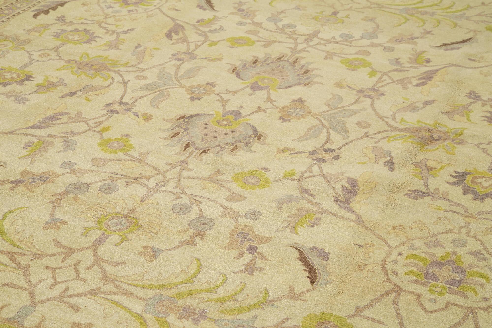 12 x 18 Beige Oushak Rug - 4175