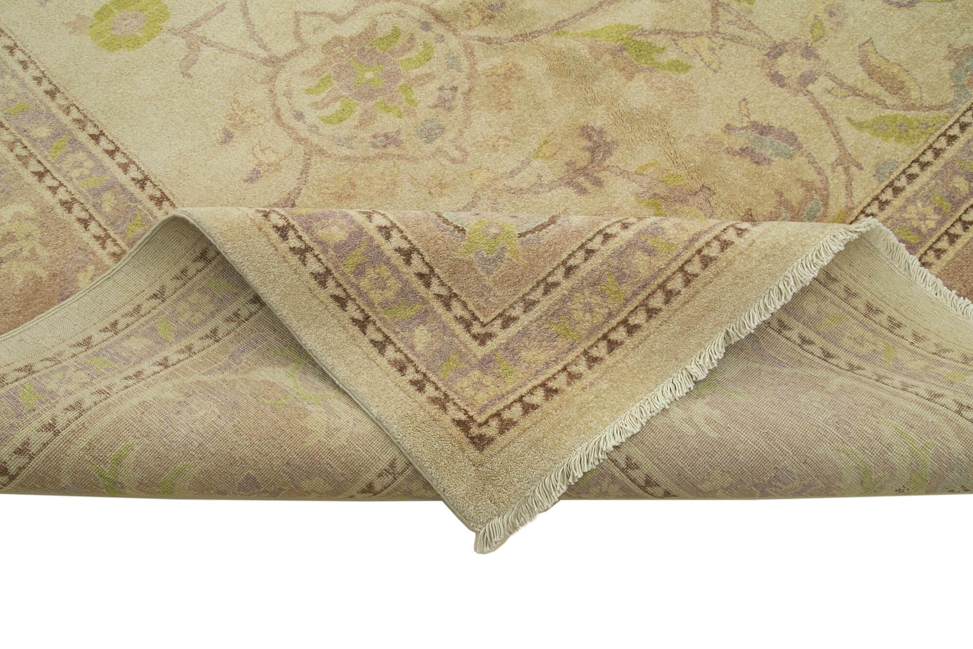 12 x 18 Beige Oushak Rug - 4175