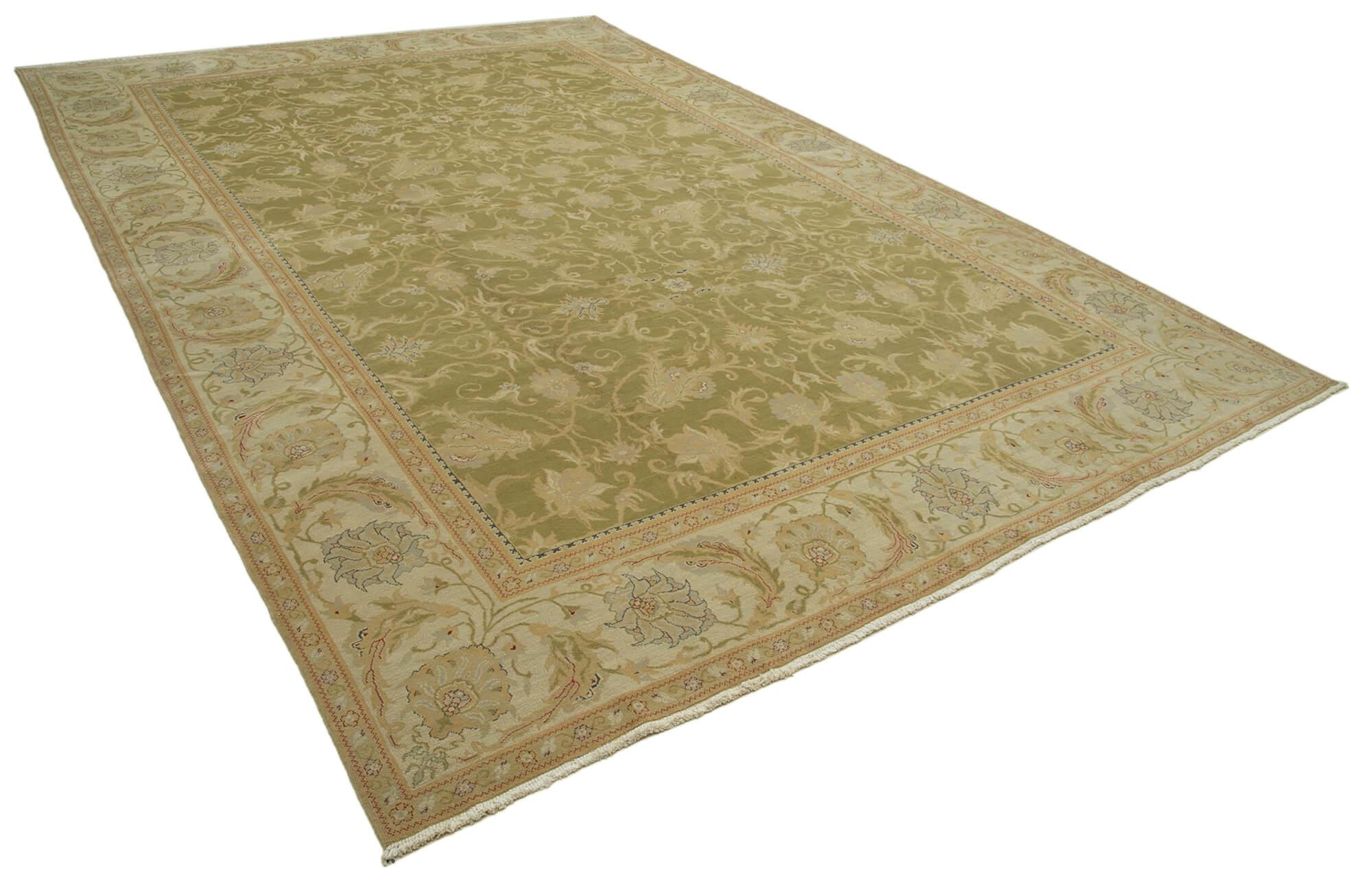 12 x 17 Beige Oushak Rug - 4177