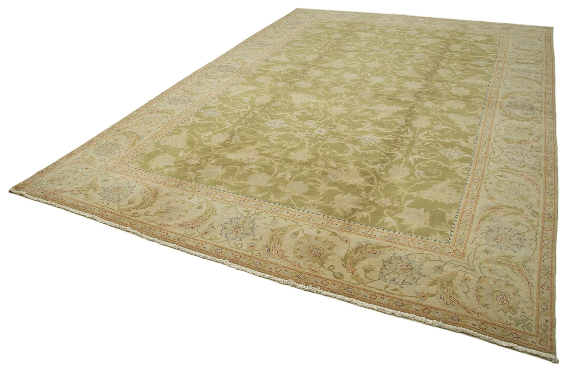 12 x 17 Beige Oushak Rug - 4177