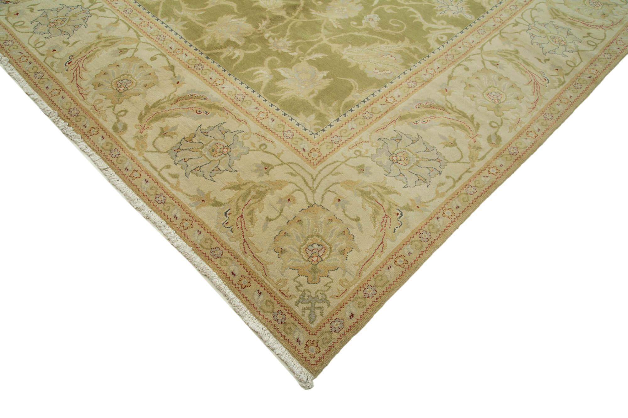 12 x 17 Beige Oushak Rug - 4177