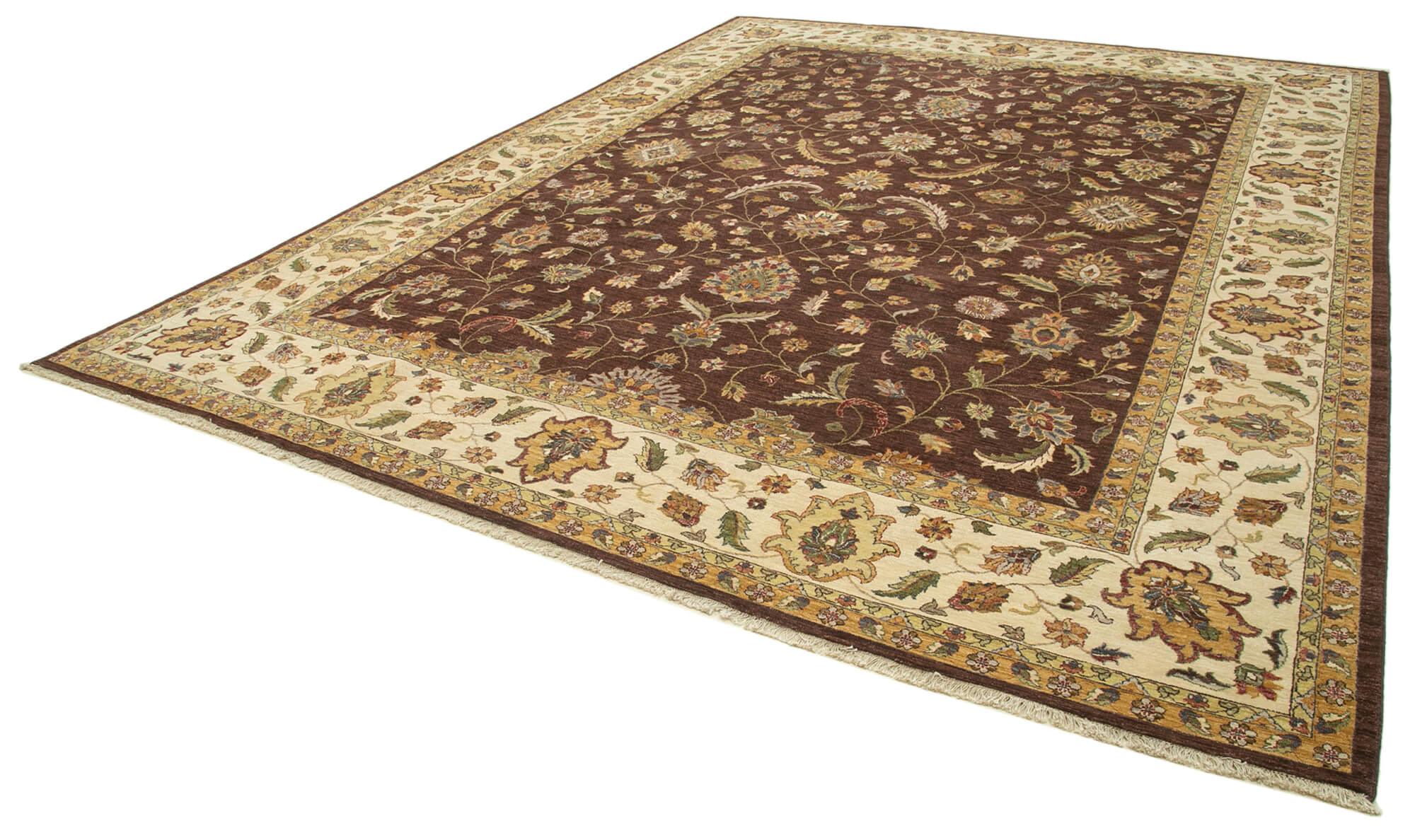 12 x 15 Brown Oushak Rug - 4181