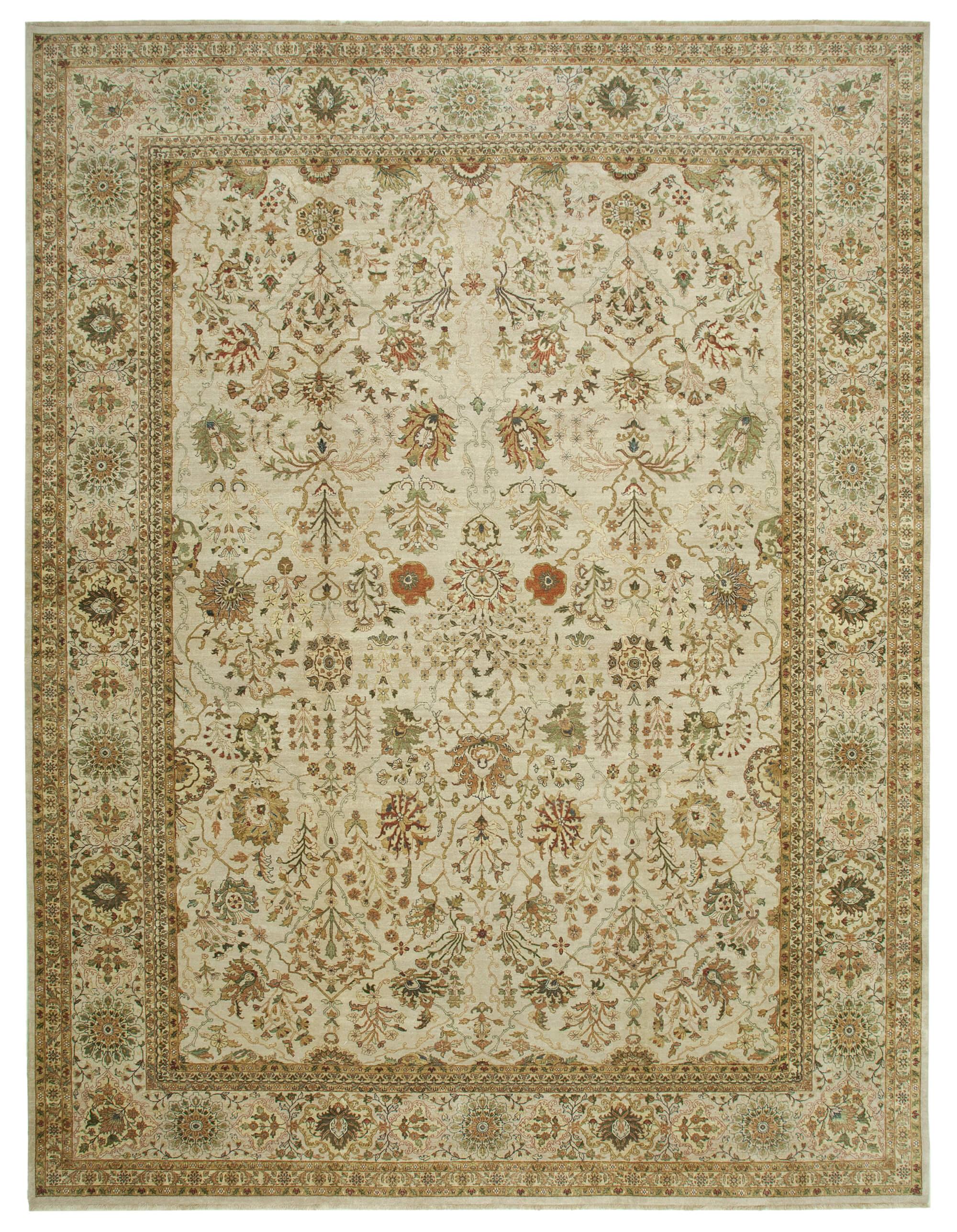 13 x 17 Beige Oushak Rug - 4182