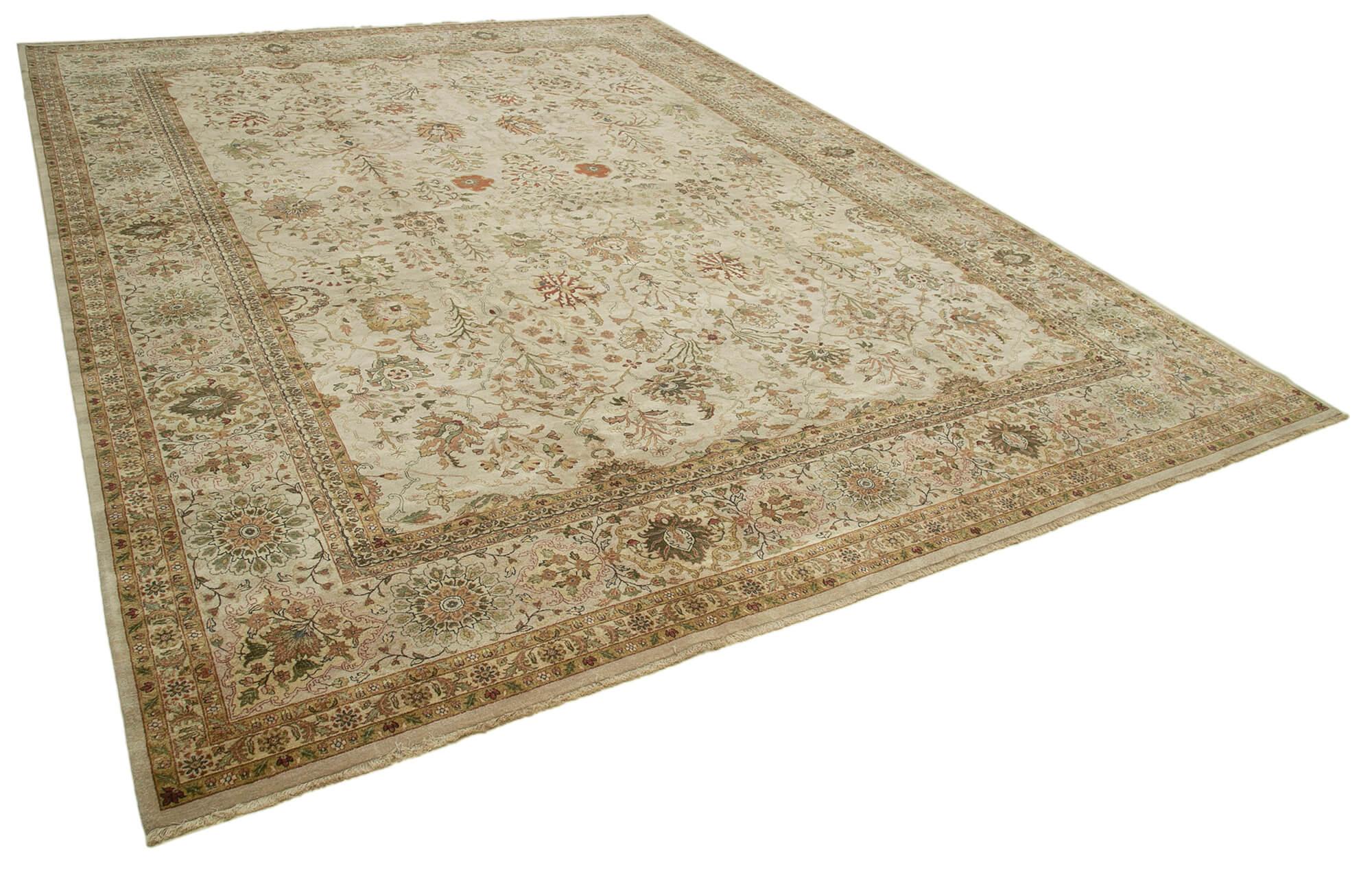 13 x 17 Beige Oushak Rug - 4182