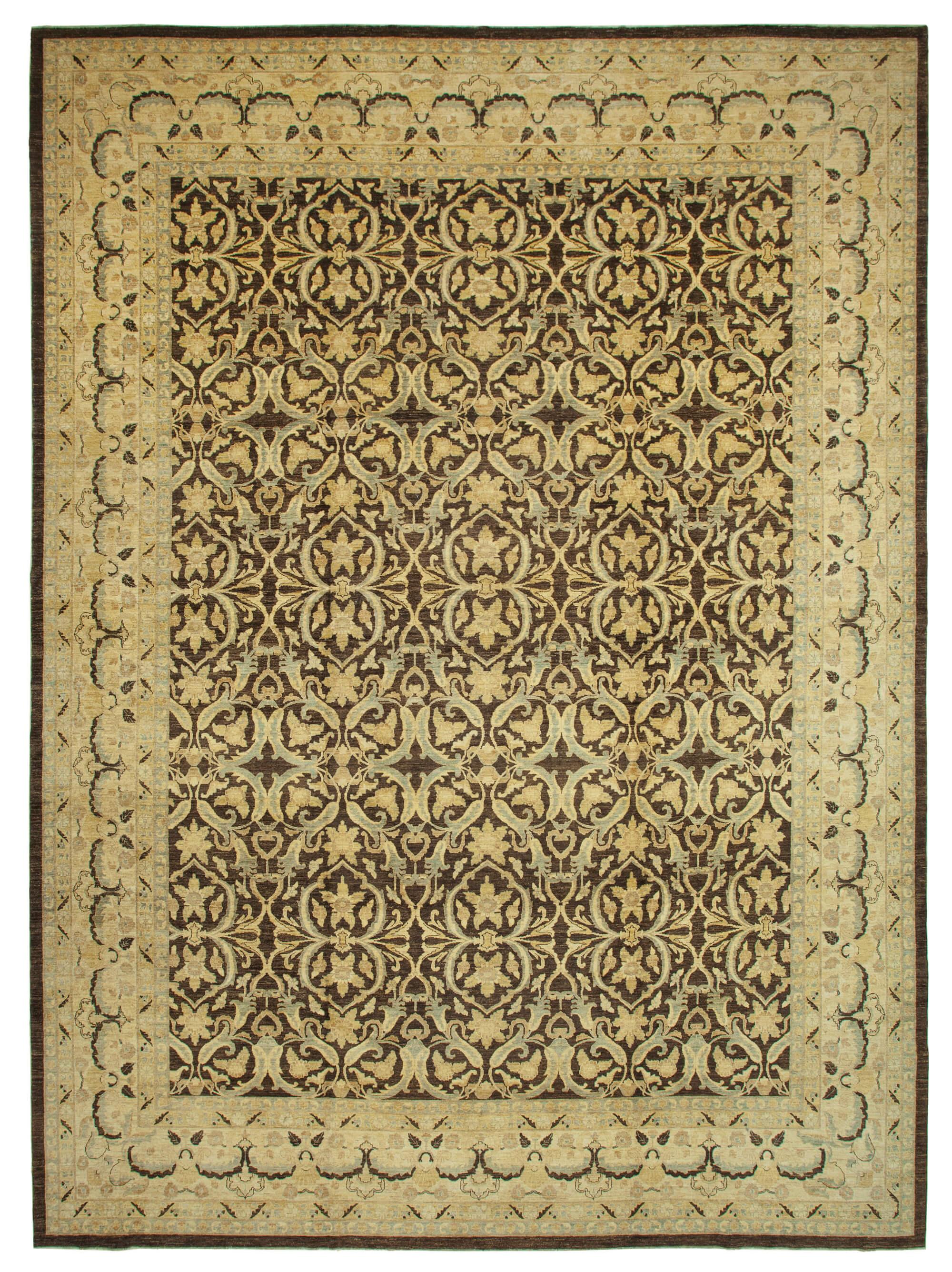 13 x 18 Beige Oushak Rug - 4183