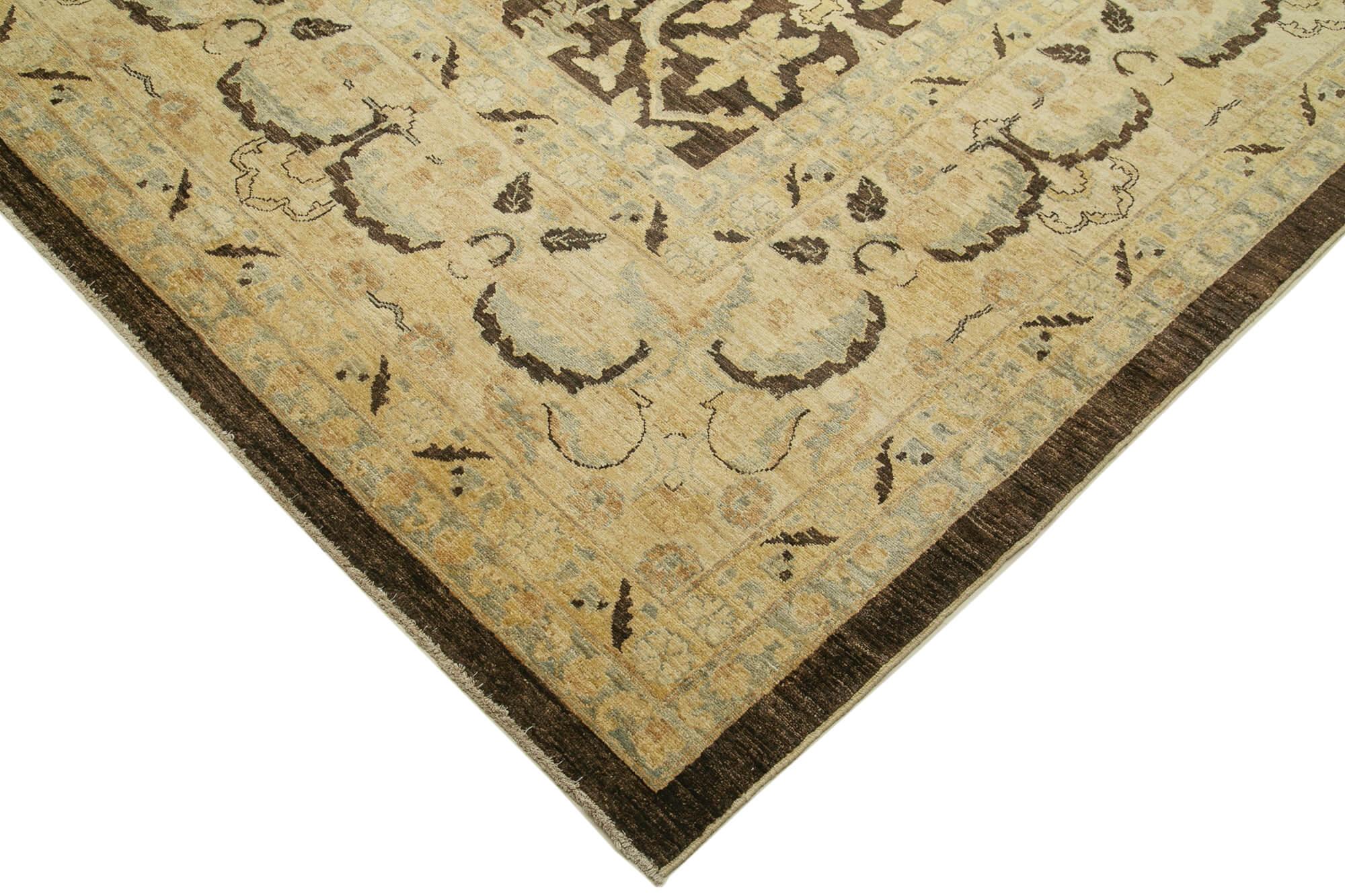 13 x 18 Beige Oushak Rug - 4183