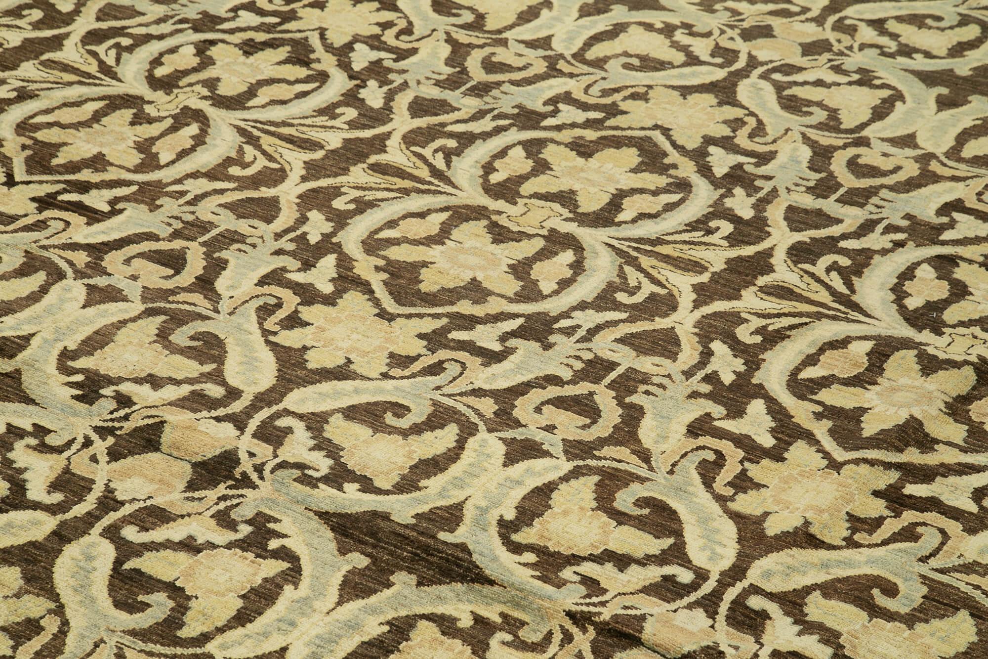 13 x 18 Beige Oushak Rug - 4183