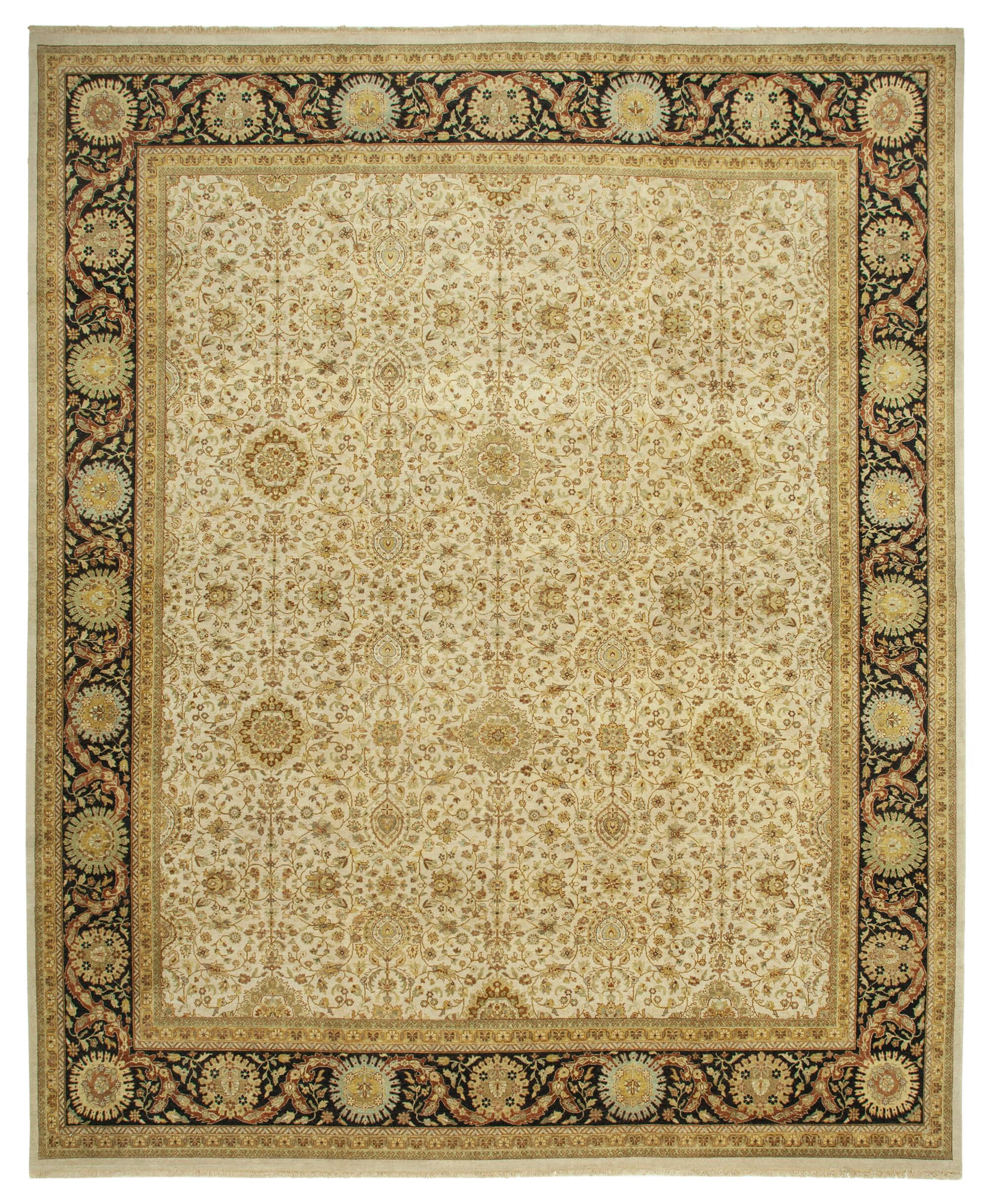 12 x 15 Beige Oushak Rug - 4184