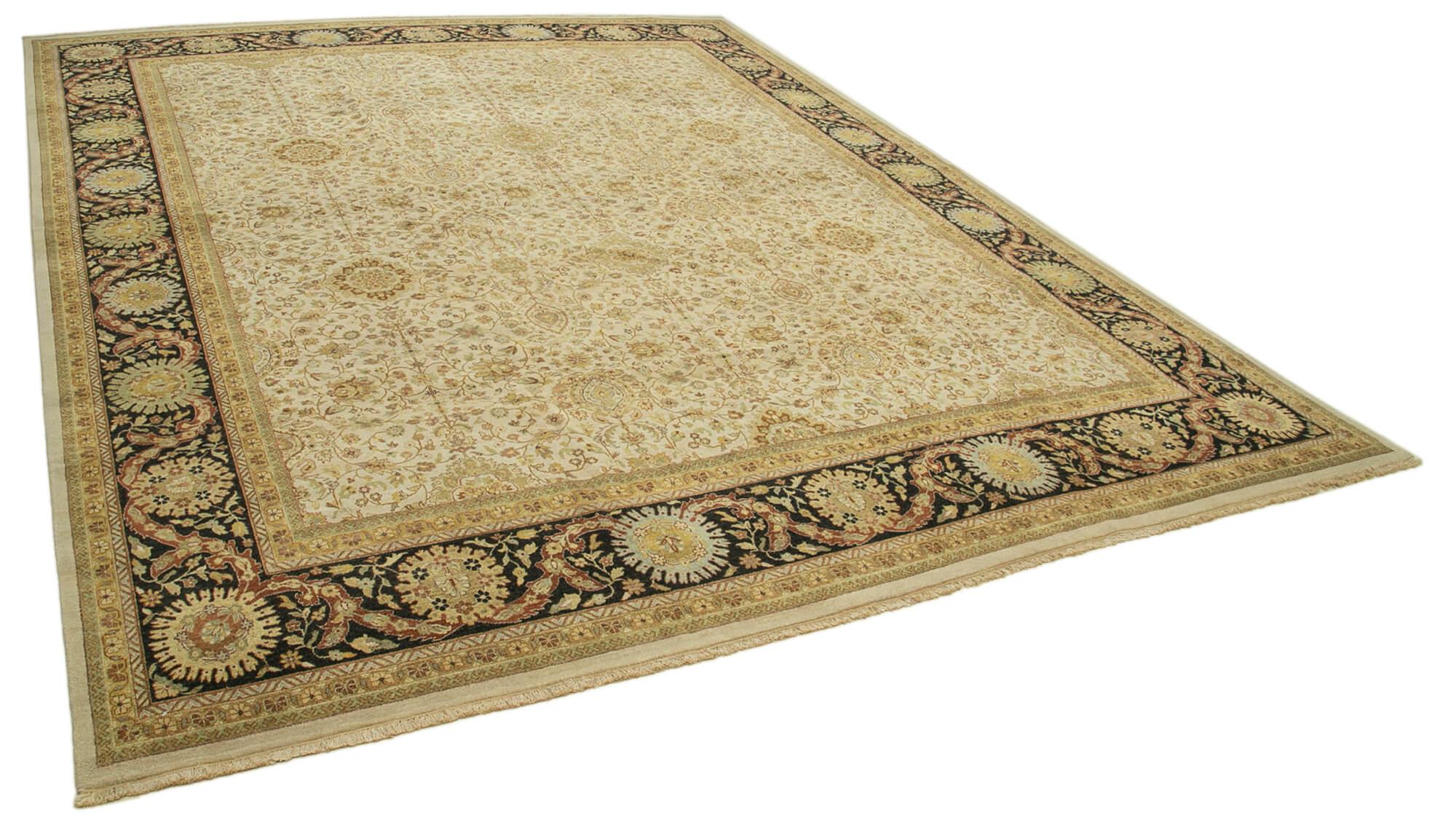 12 x 15 Beige Oushak Rug - 4184