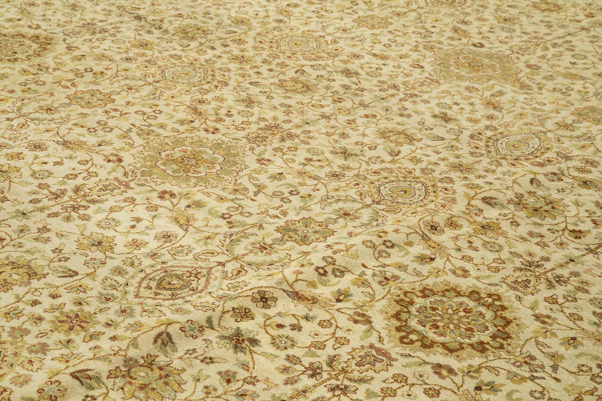 12 x 15 Beige Oushak Rug - 4184