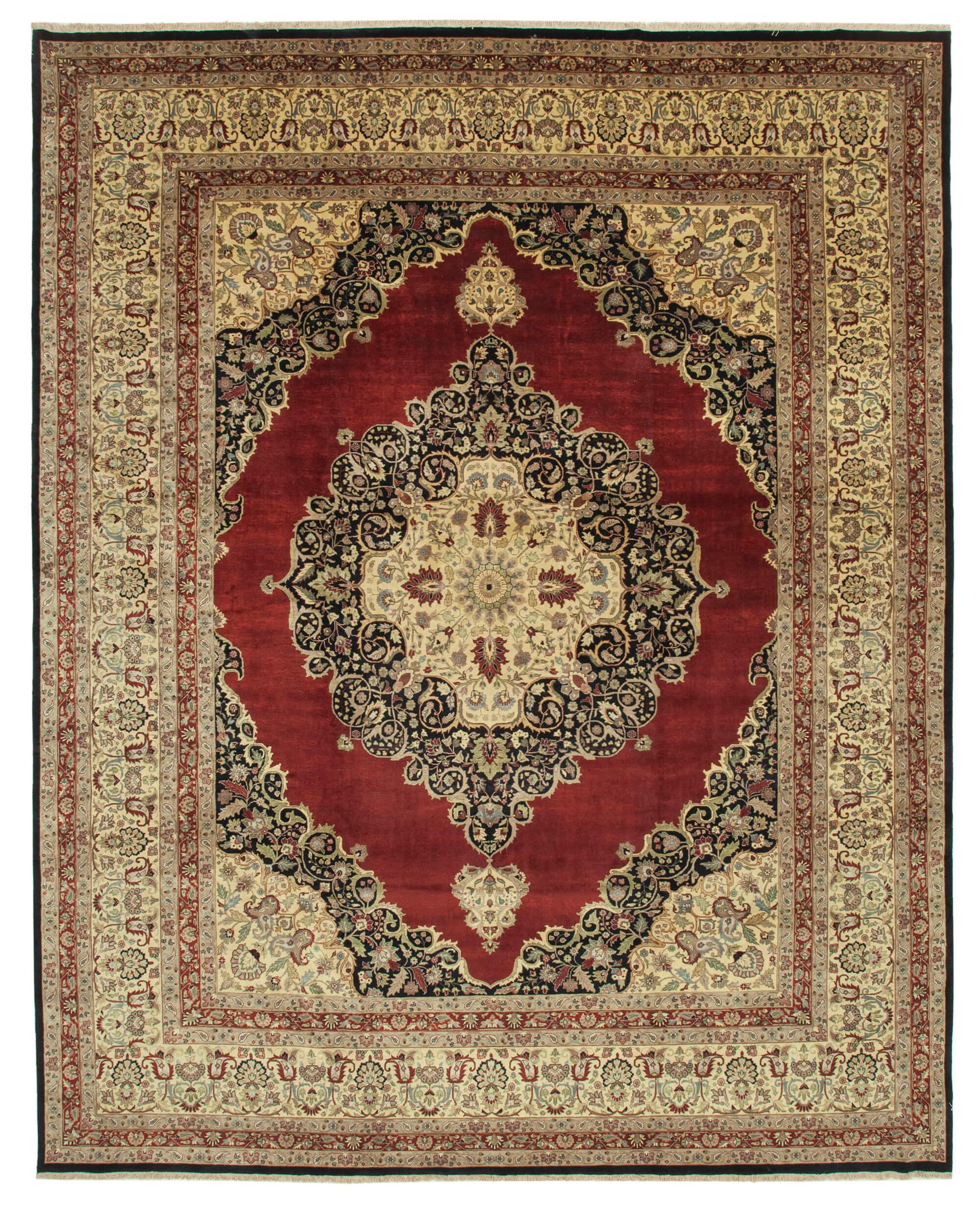 12 x 15 Beige Oushak Rug - 4185