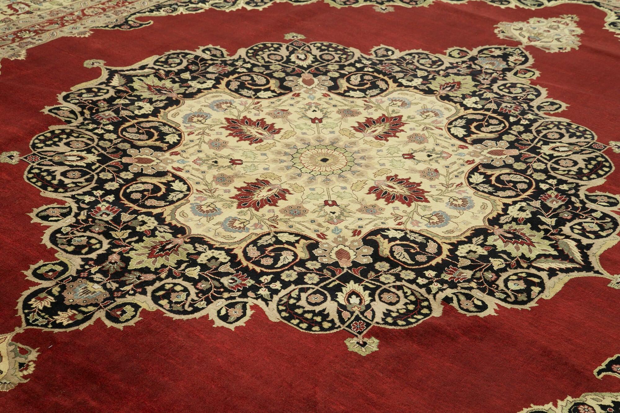 12 x 15 Beige Oushak Rug - 4185