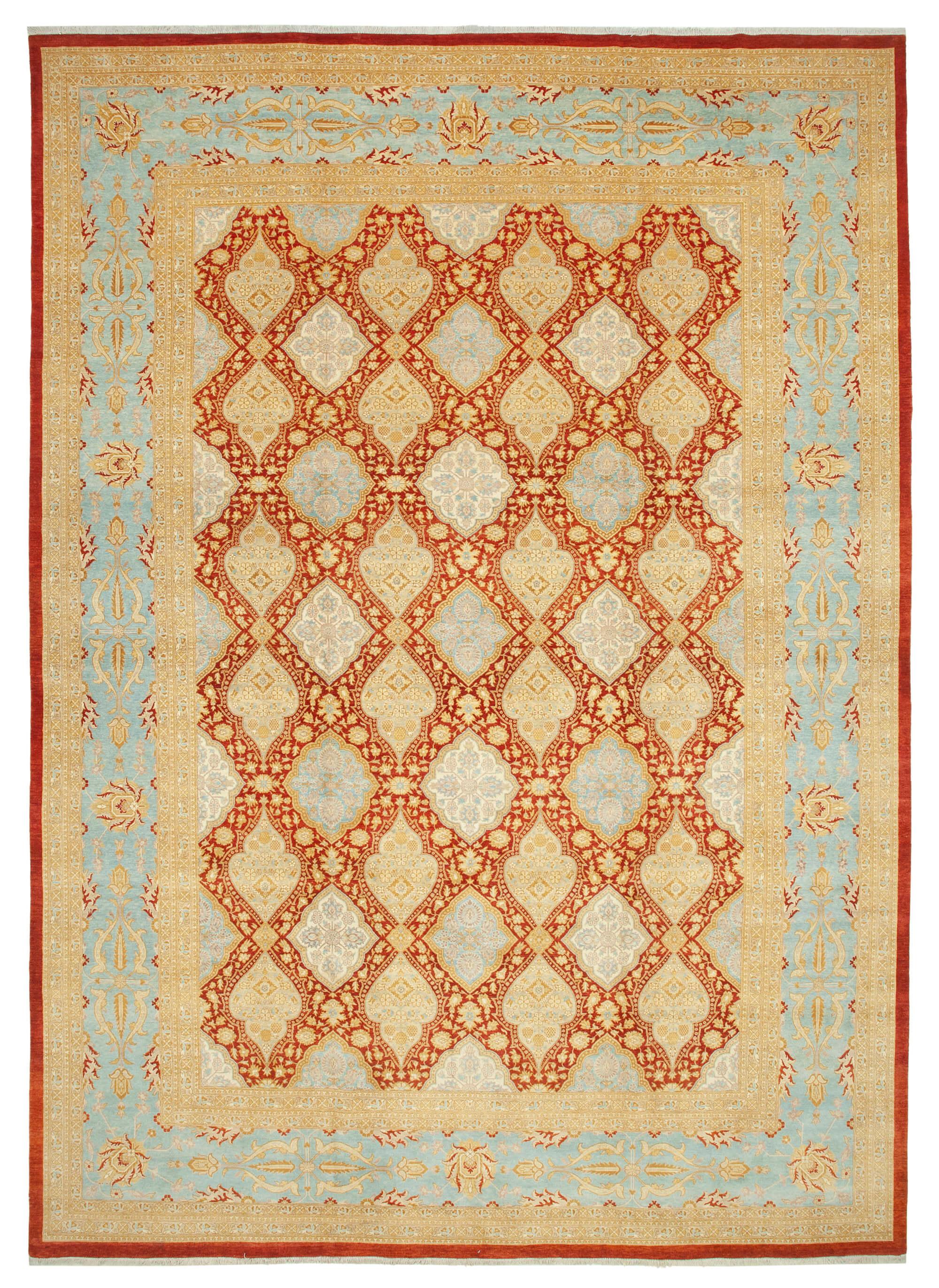 12 x 17 Yellow Oushak Rug - 4186