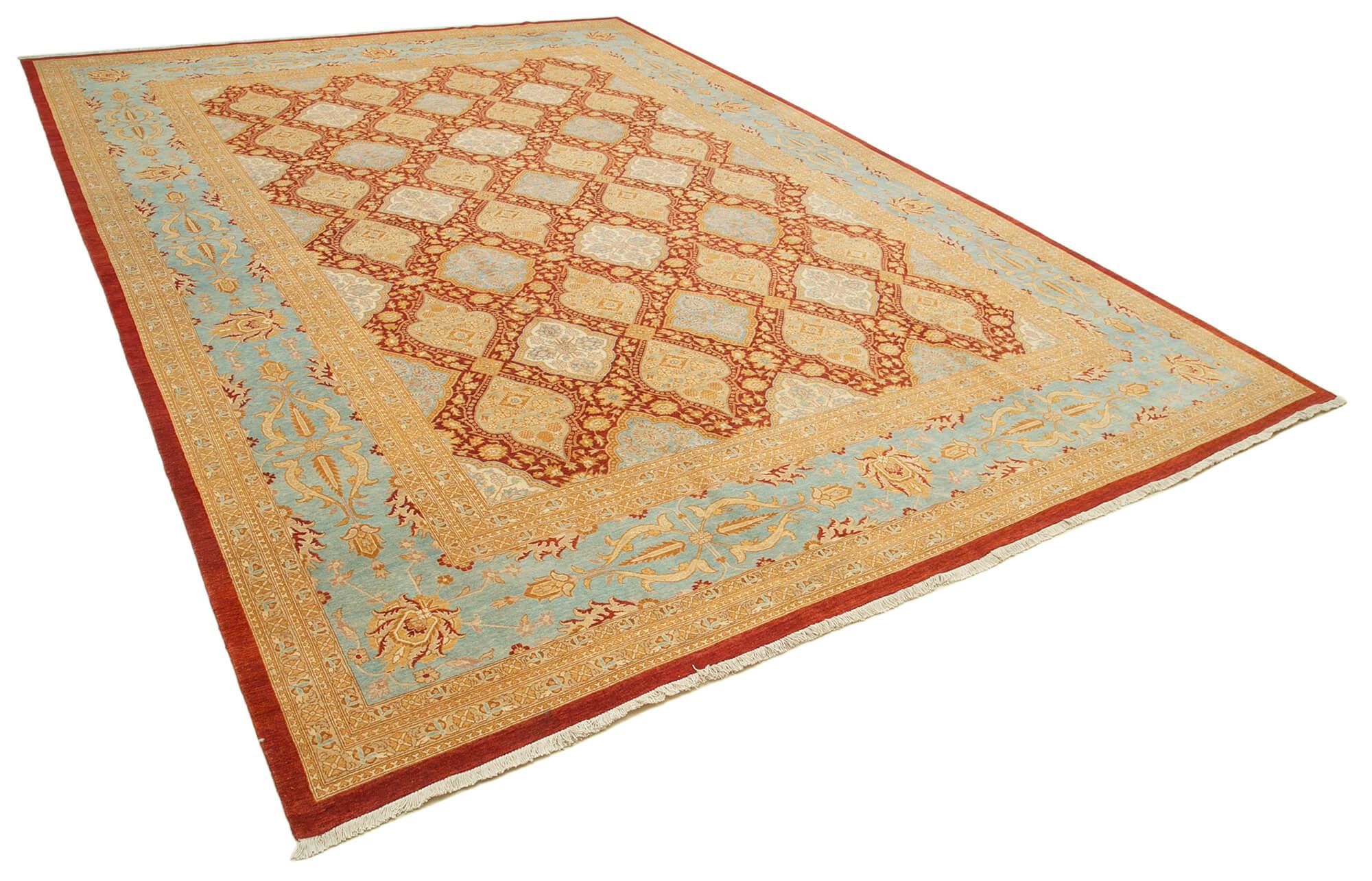 12 x 17 Yellow Oushak Rug - 4186