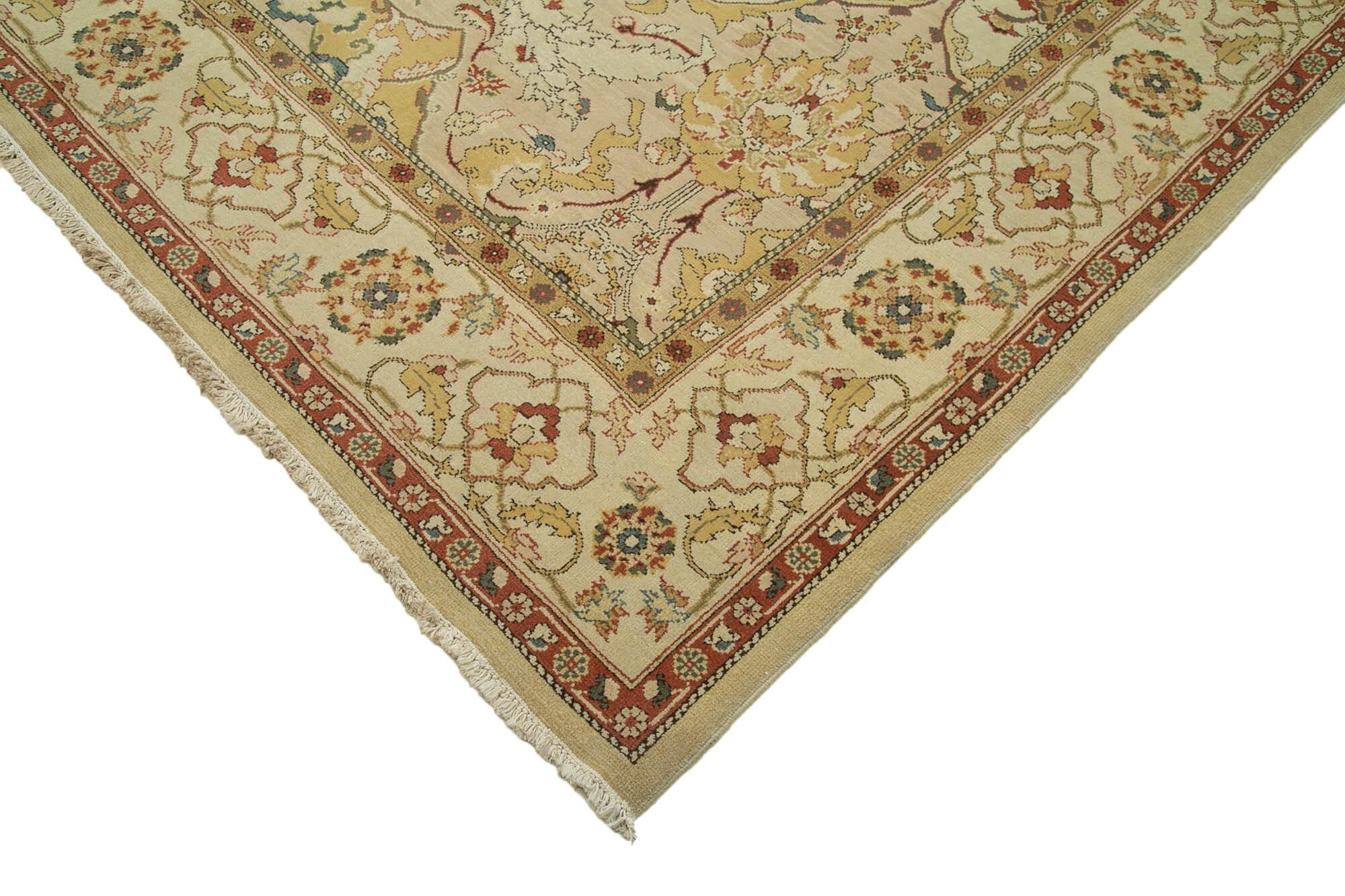 12 x 15 Beige Oushak Rug - 4187