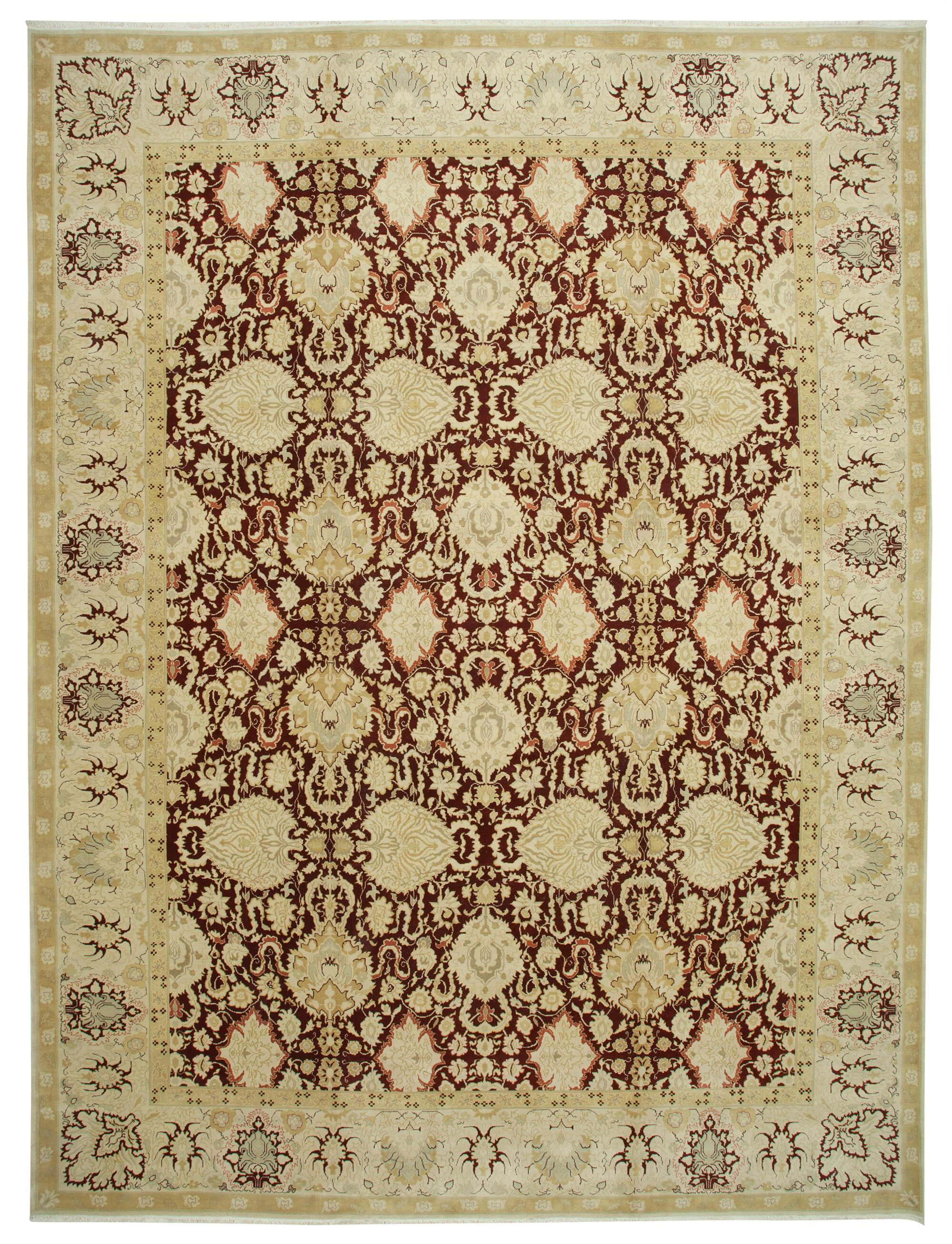 13 x 18 Beige Oushak Rug - 4188