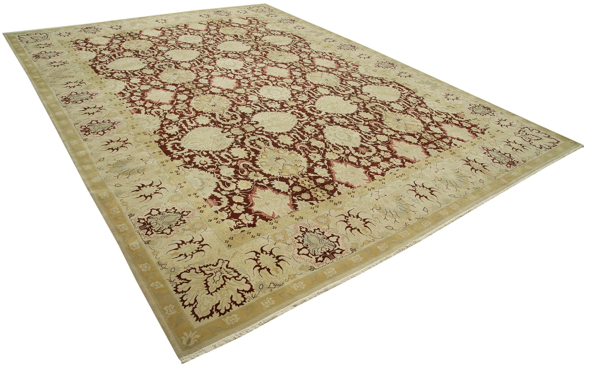 13 x 18 Beige Oushak Rug - 4188