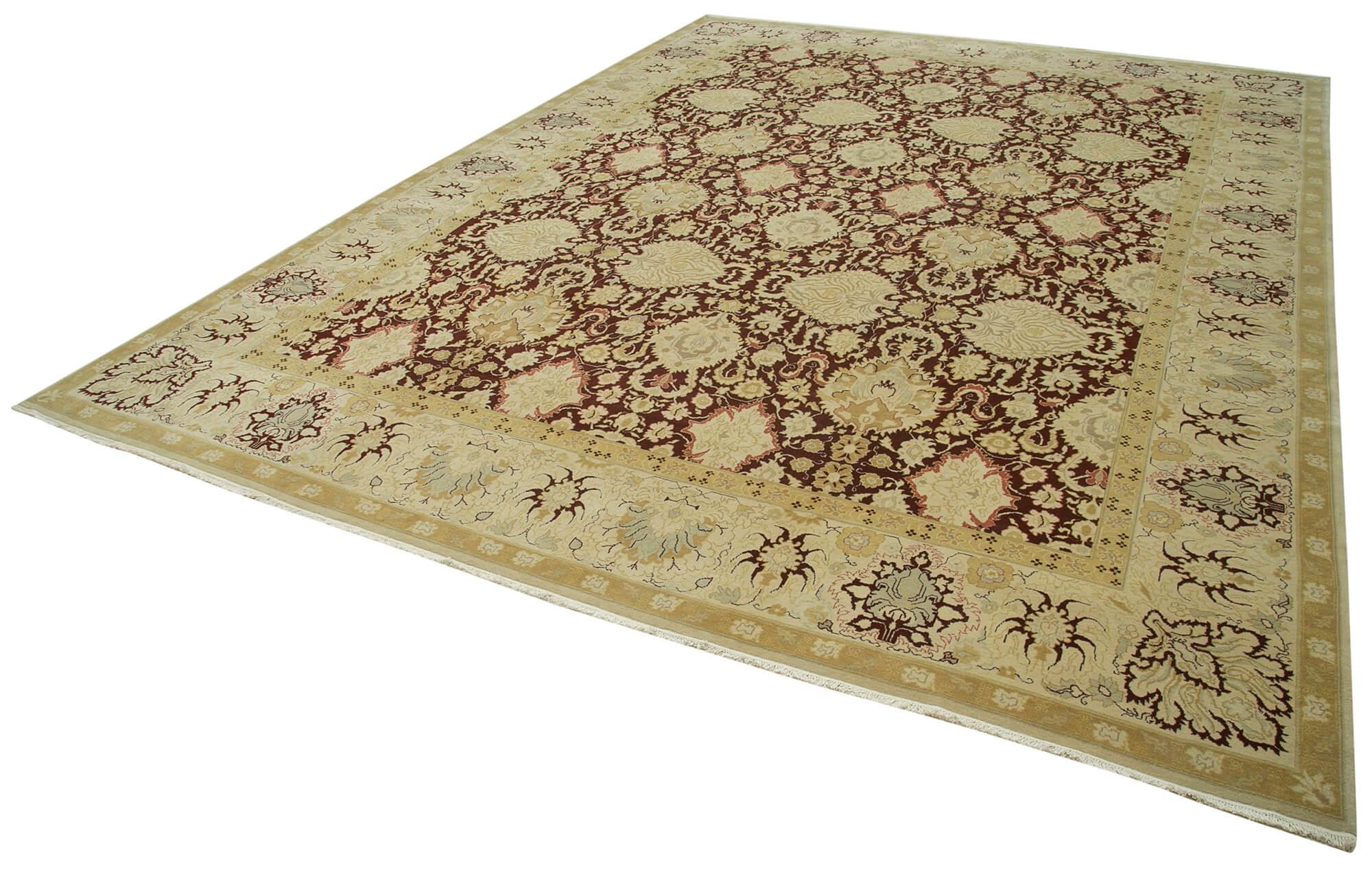 13 x 18 Beige Oushak Rug - 4188