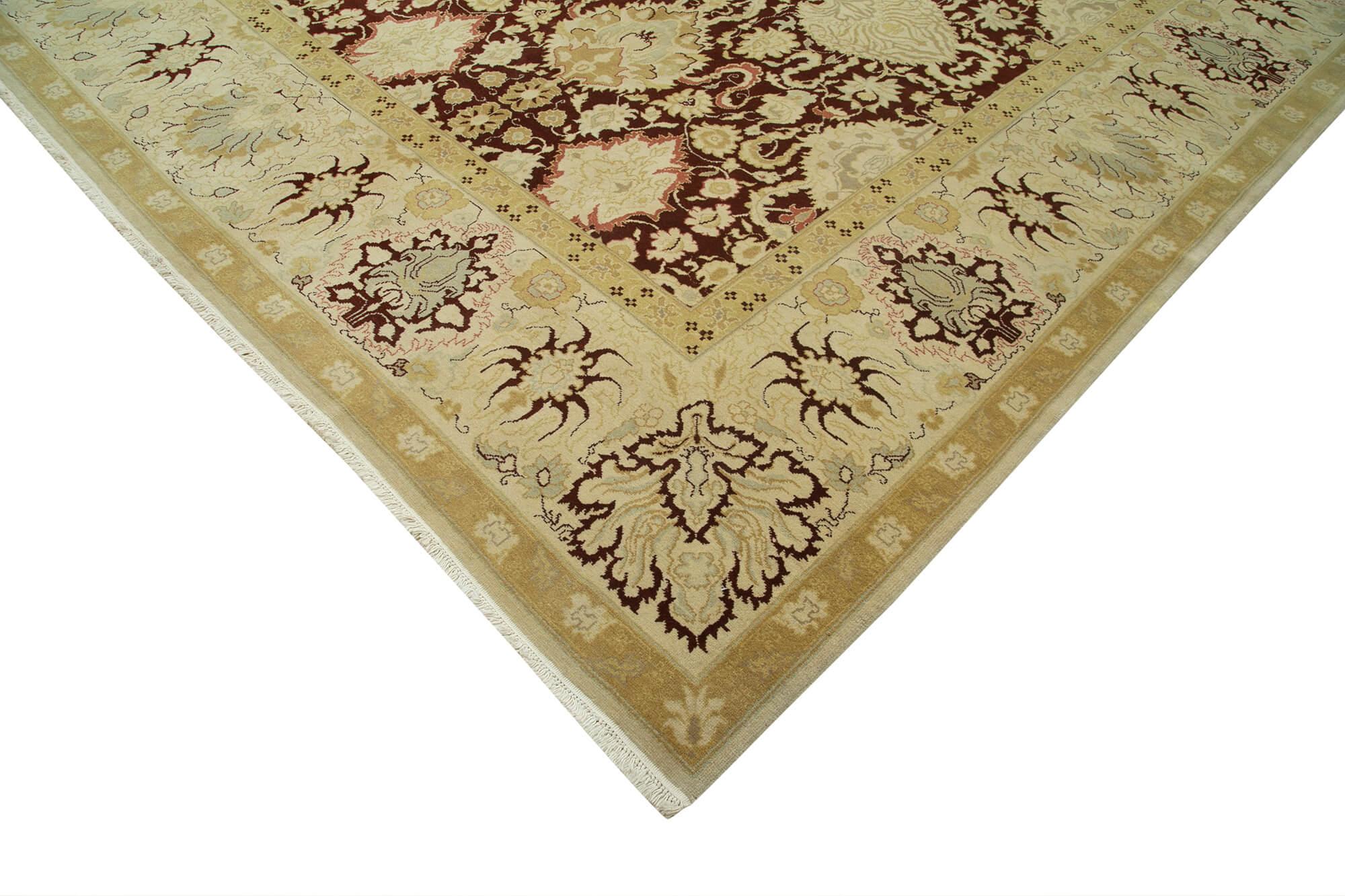 13 x 18 Beige Oushak Rug - 4188