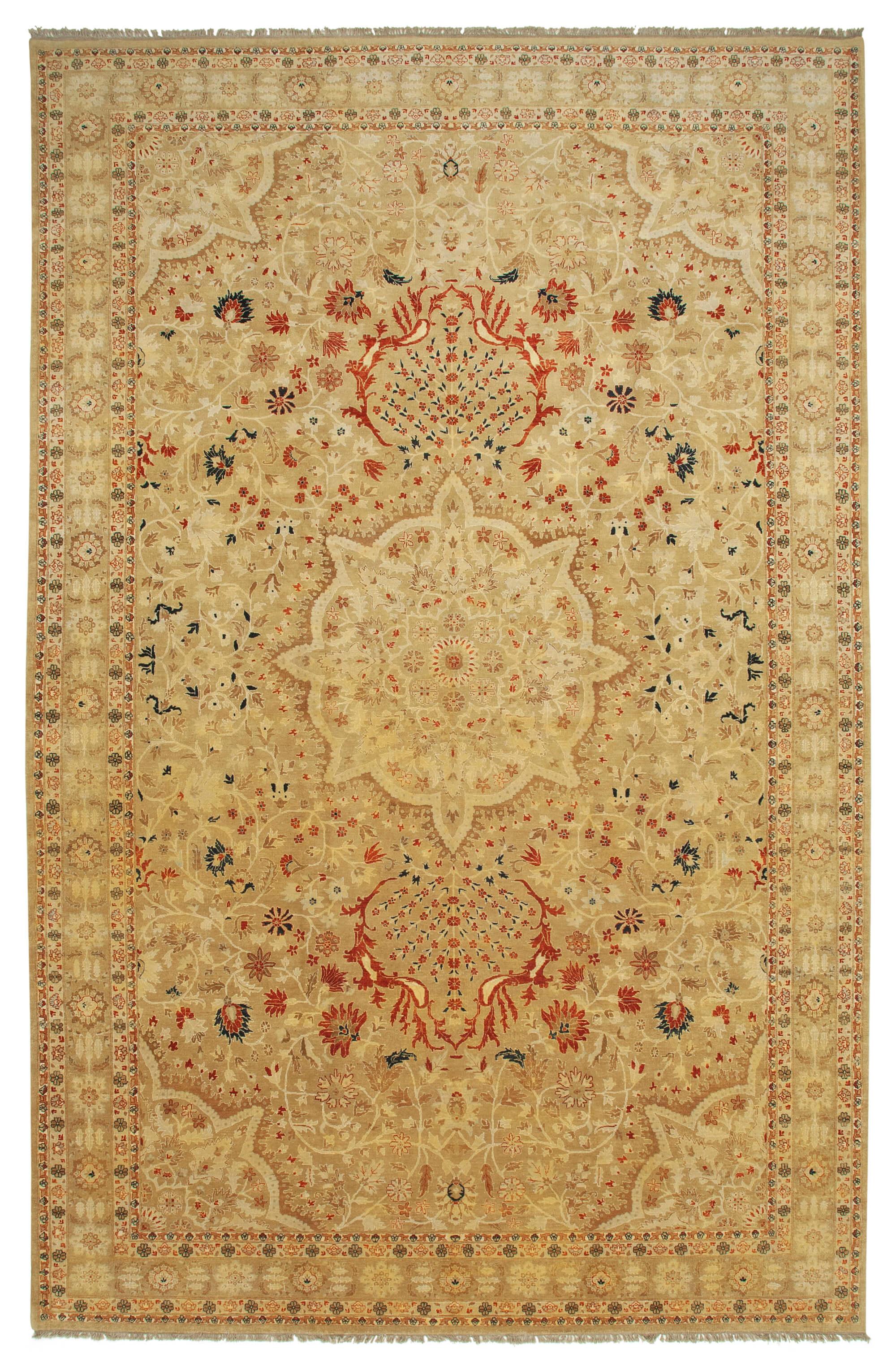 11 x 17 Beige Oushak Rug - 4189