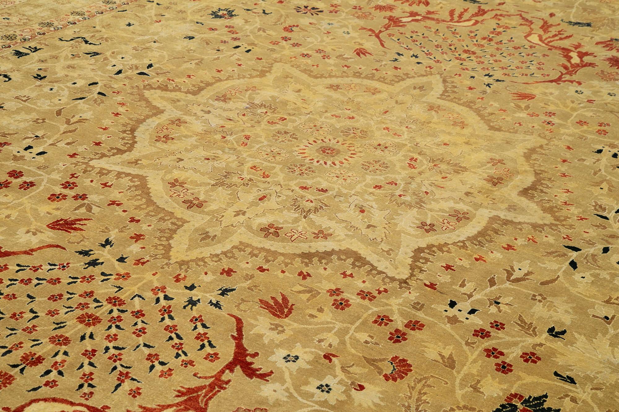 11 x 17 Beige Oushak Rug - 4189