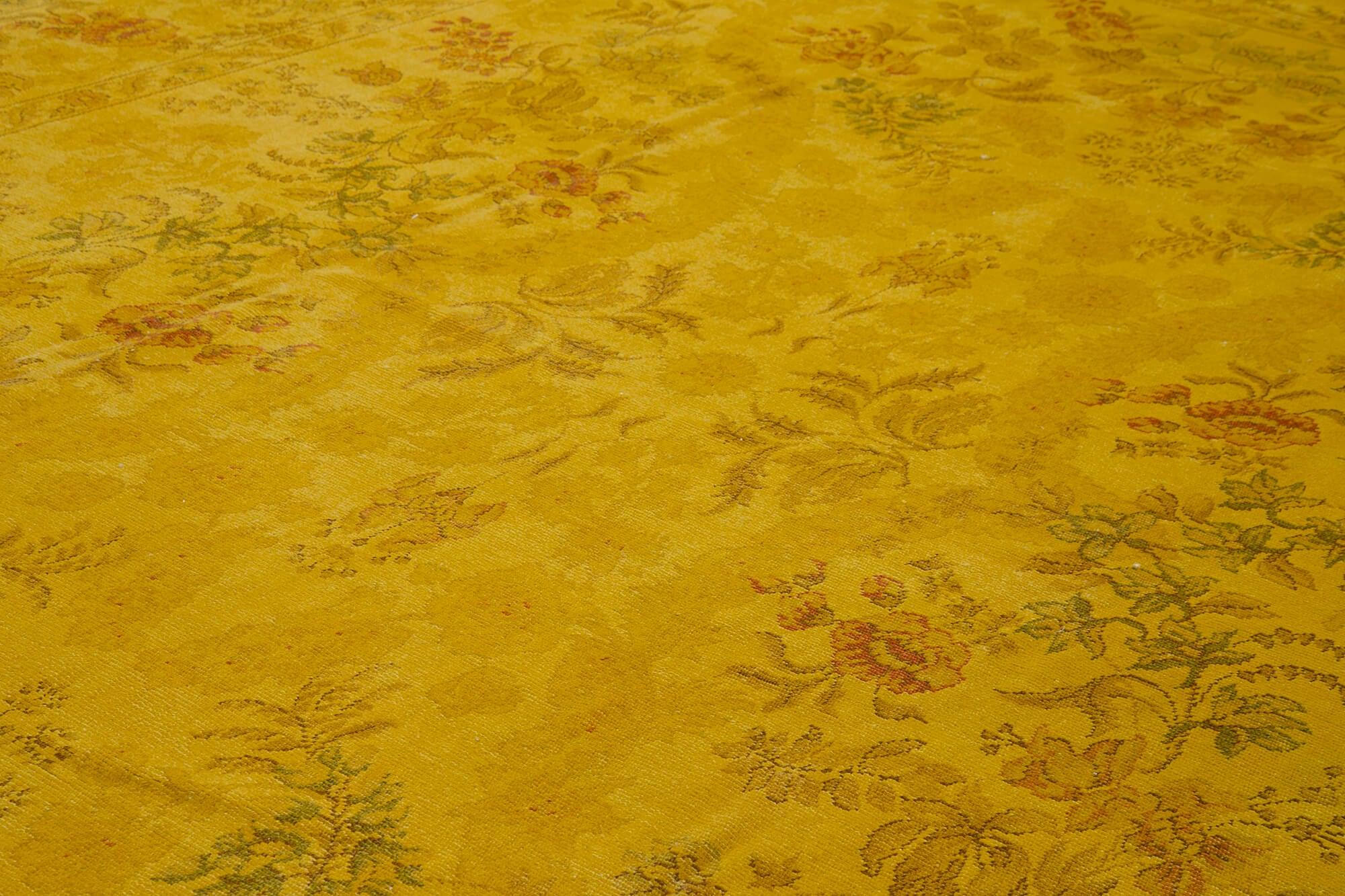 12 x 16 Yellow Oushak Rug - 4192