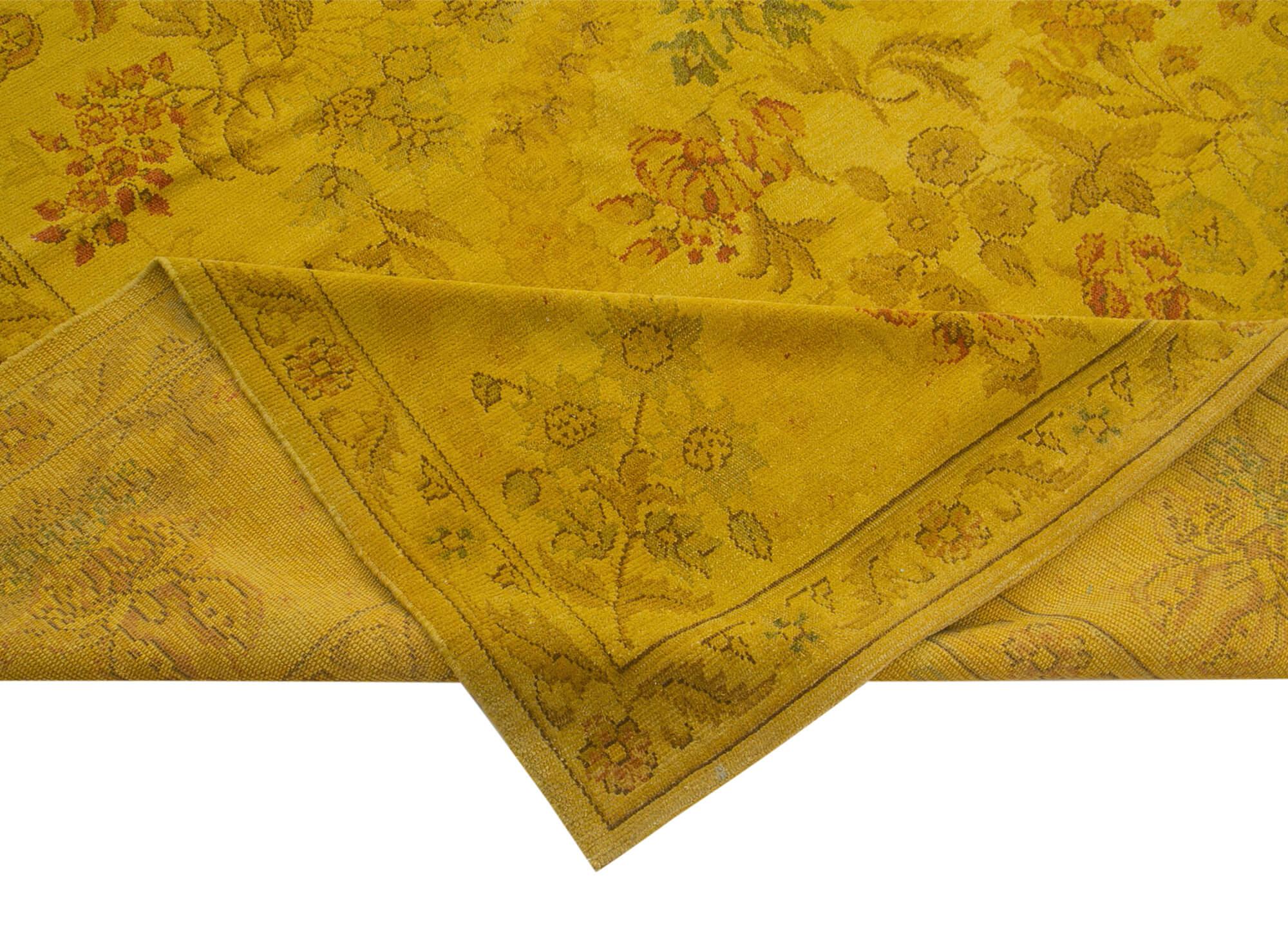 12 x 16 Yellow Oushak Rug - 4192