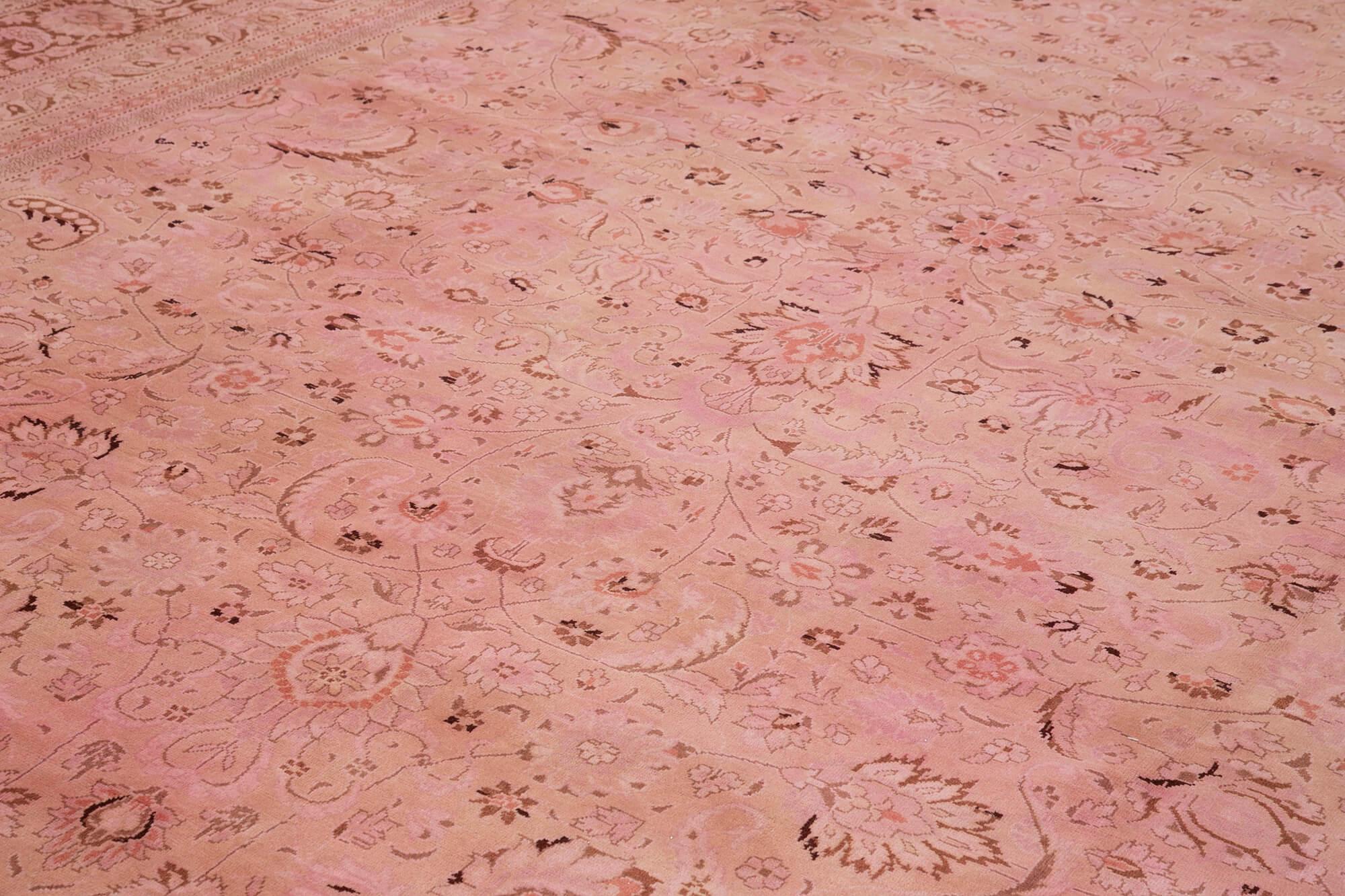 13 x 19 Pink Oushak Rug - 4194