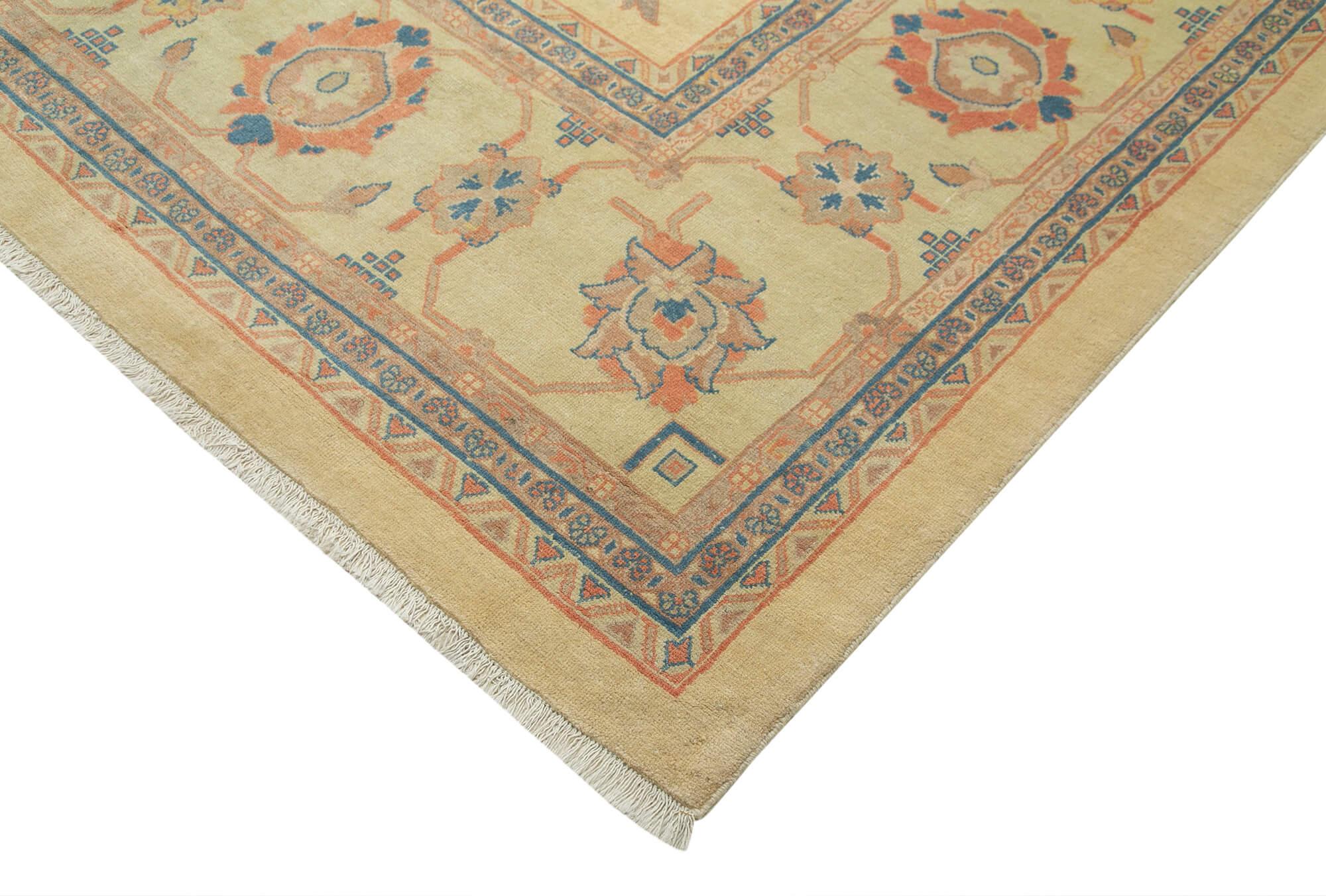 13 x 20 Beige Oushak Rug - 4195