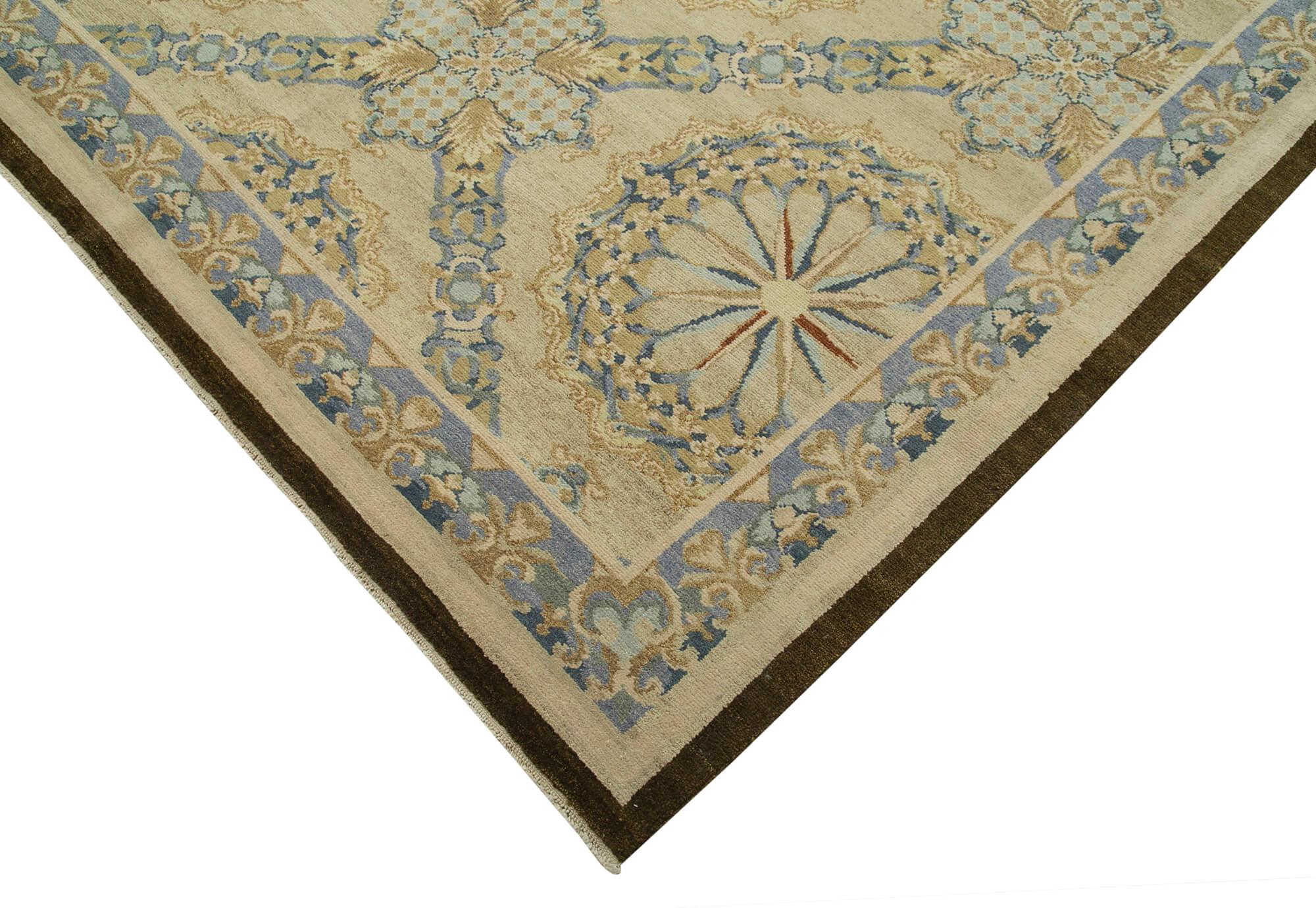 14 x 20 Beige Oushak Rug - 4198