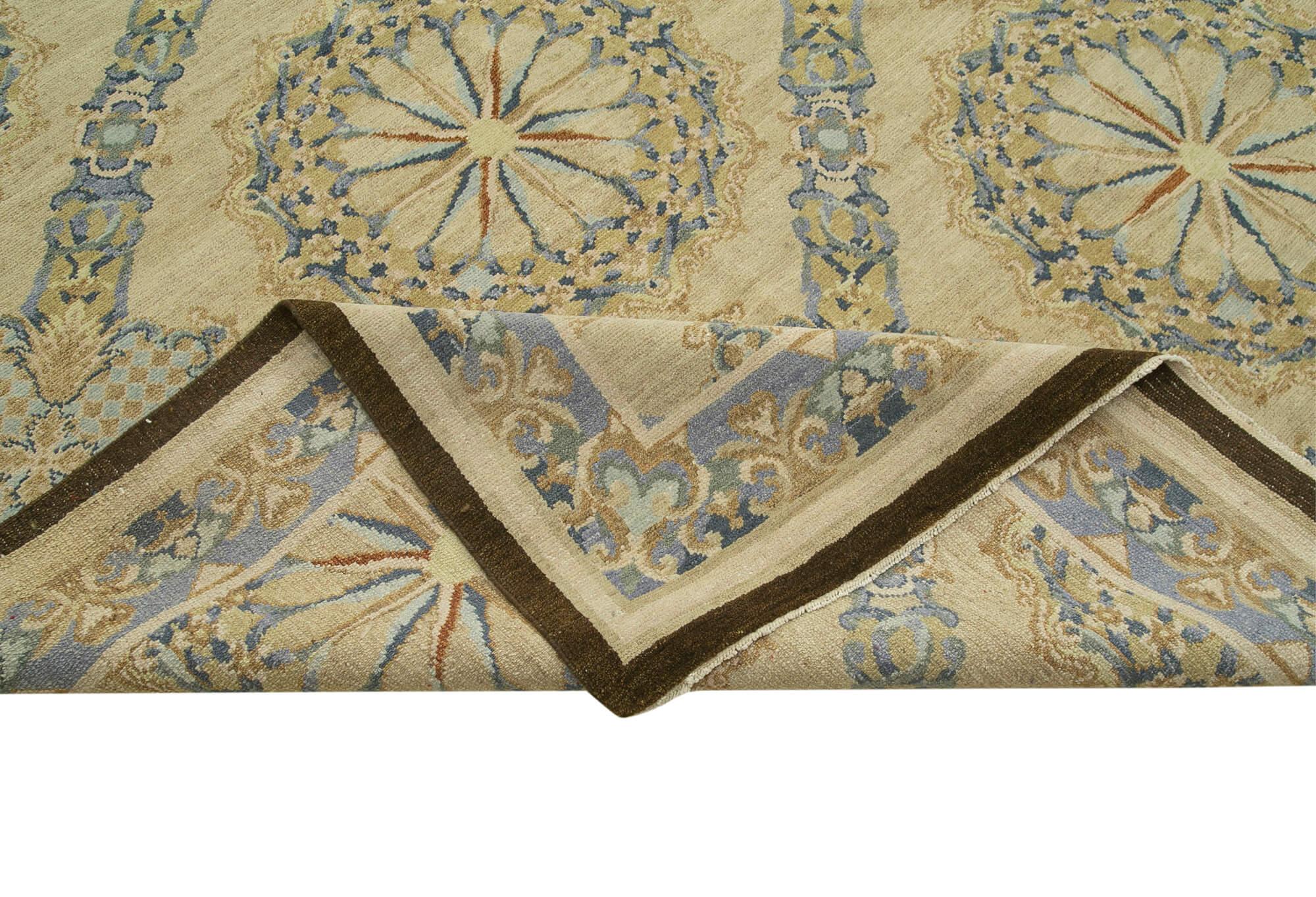 14 x 20 Beige Oushak Rug - 4198