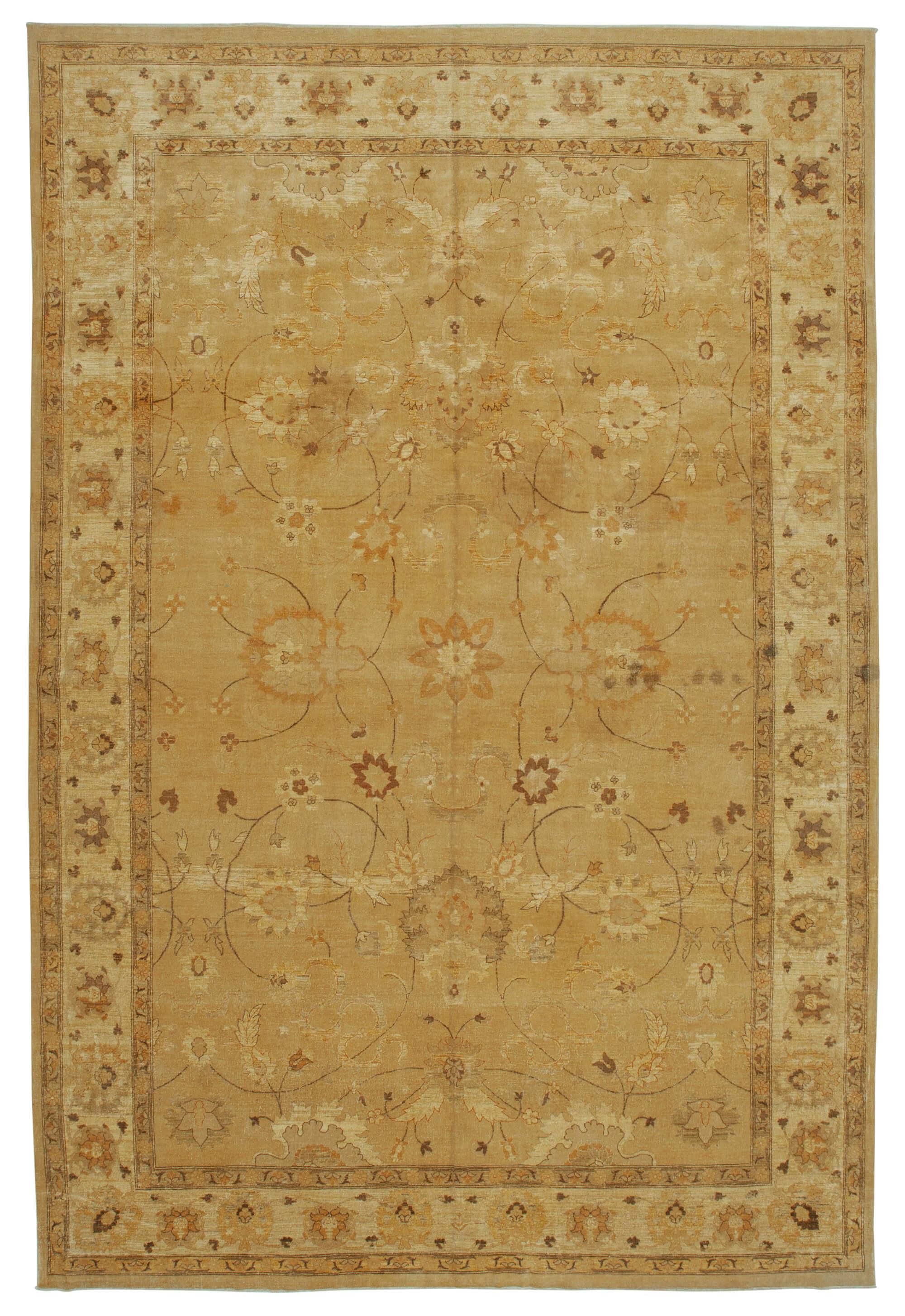 10 x 15 Orange Oushak Rug - 4199