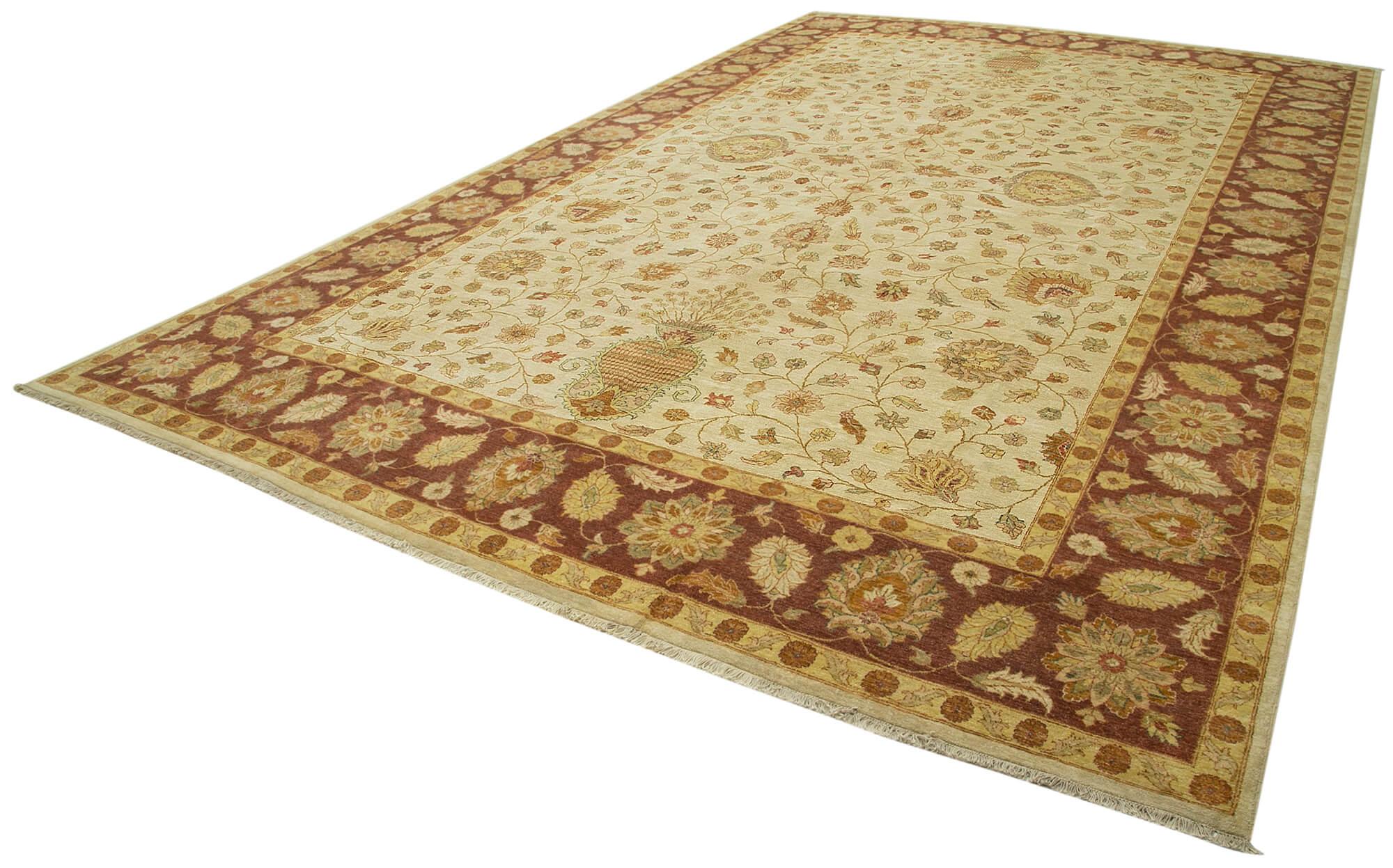 12 x 18 Beige Oushak Rug - 4200