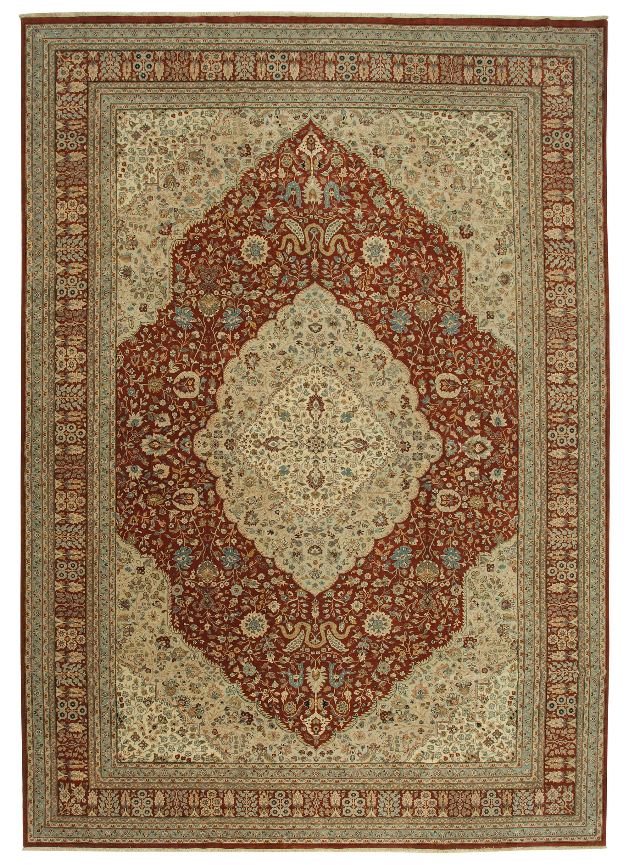 12 x 17 Beige Oushak Rug - 4201