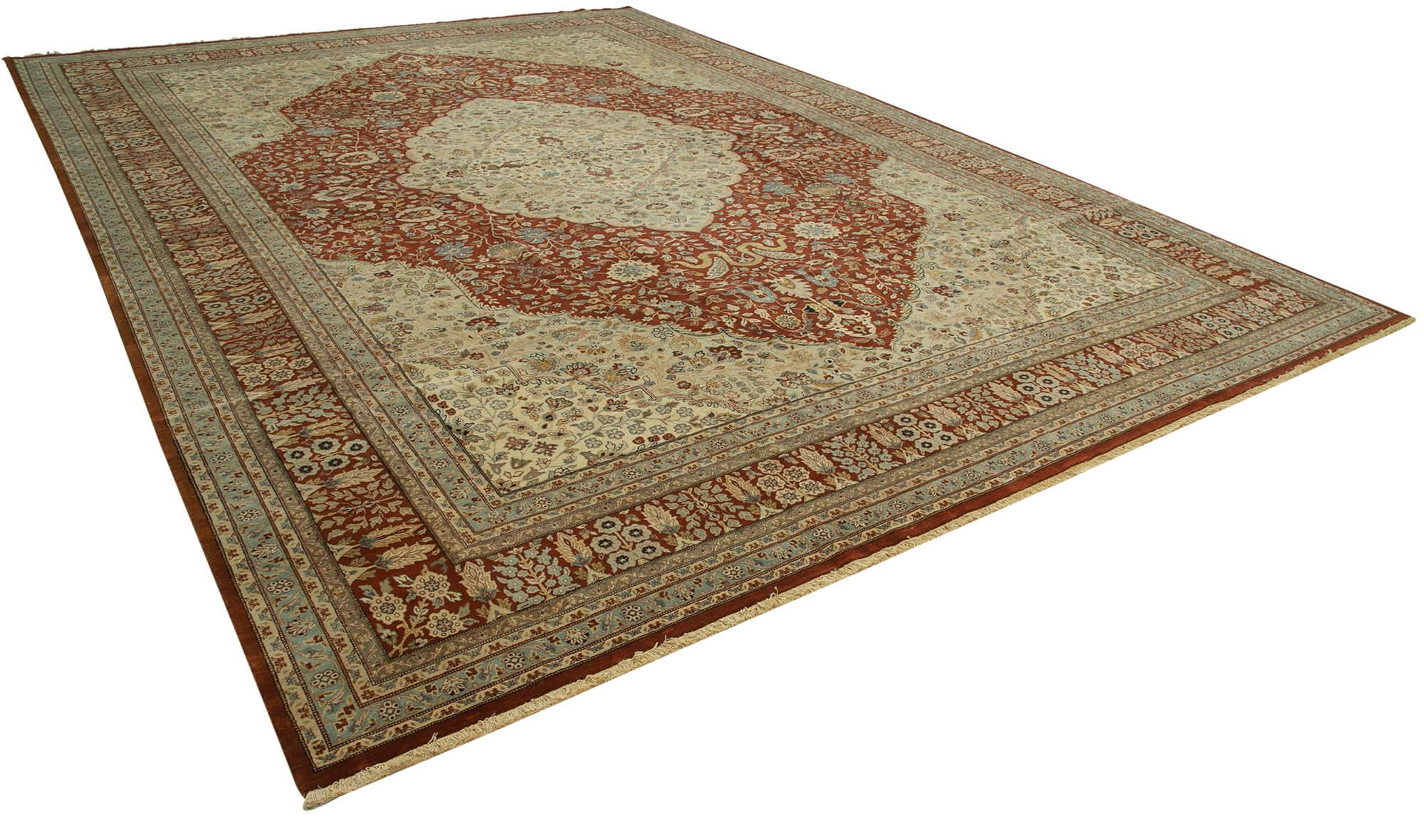 12 x 17 Beige Oushak Rug - 4201