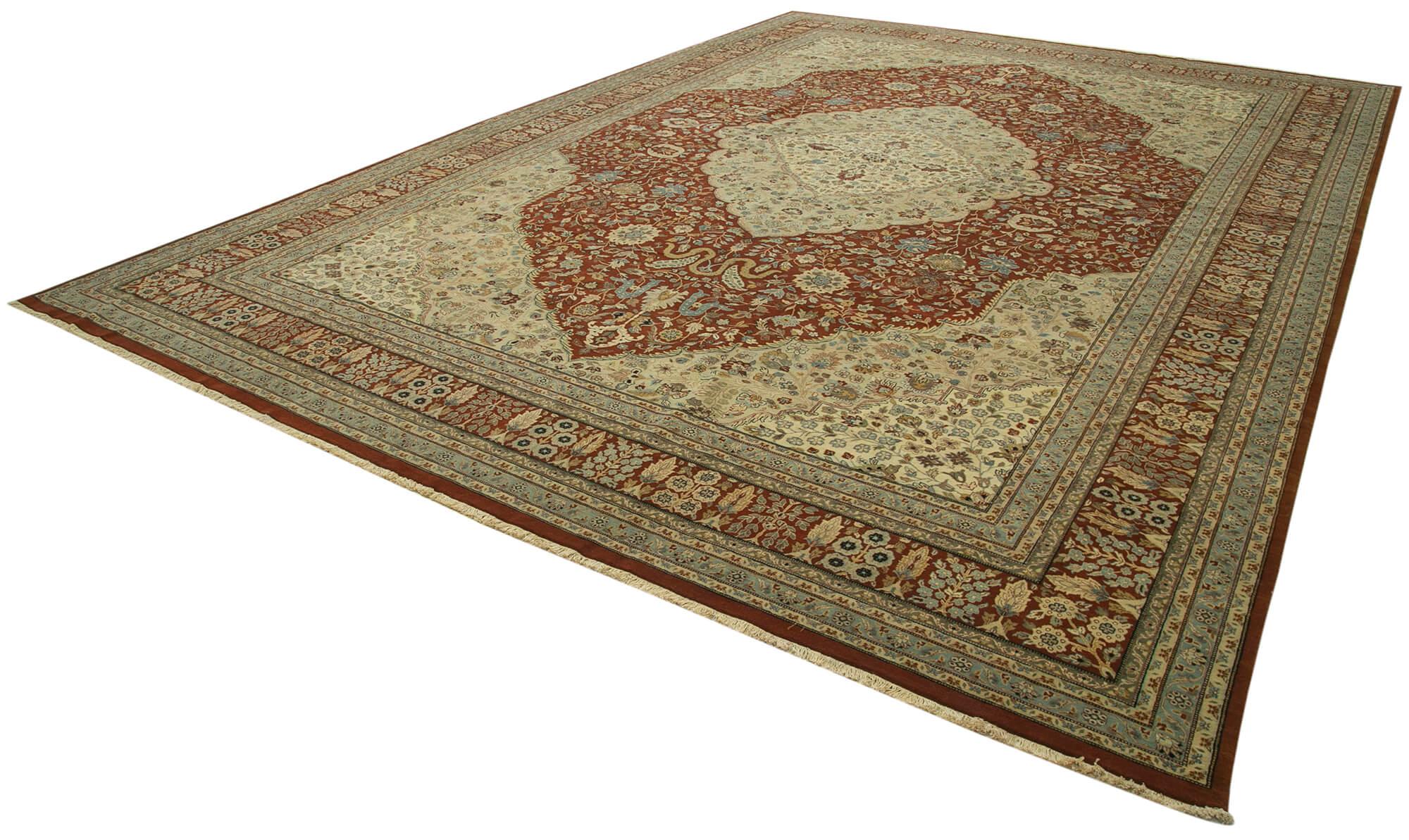 12 x 17 Beige Oushak Rug - 4201