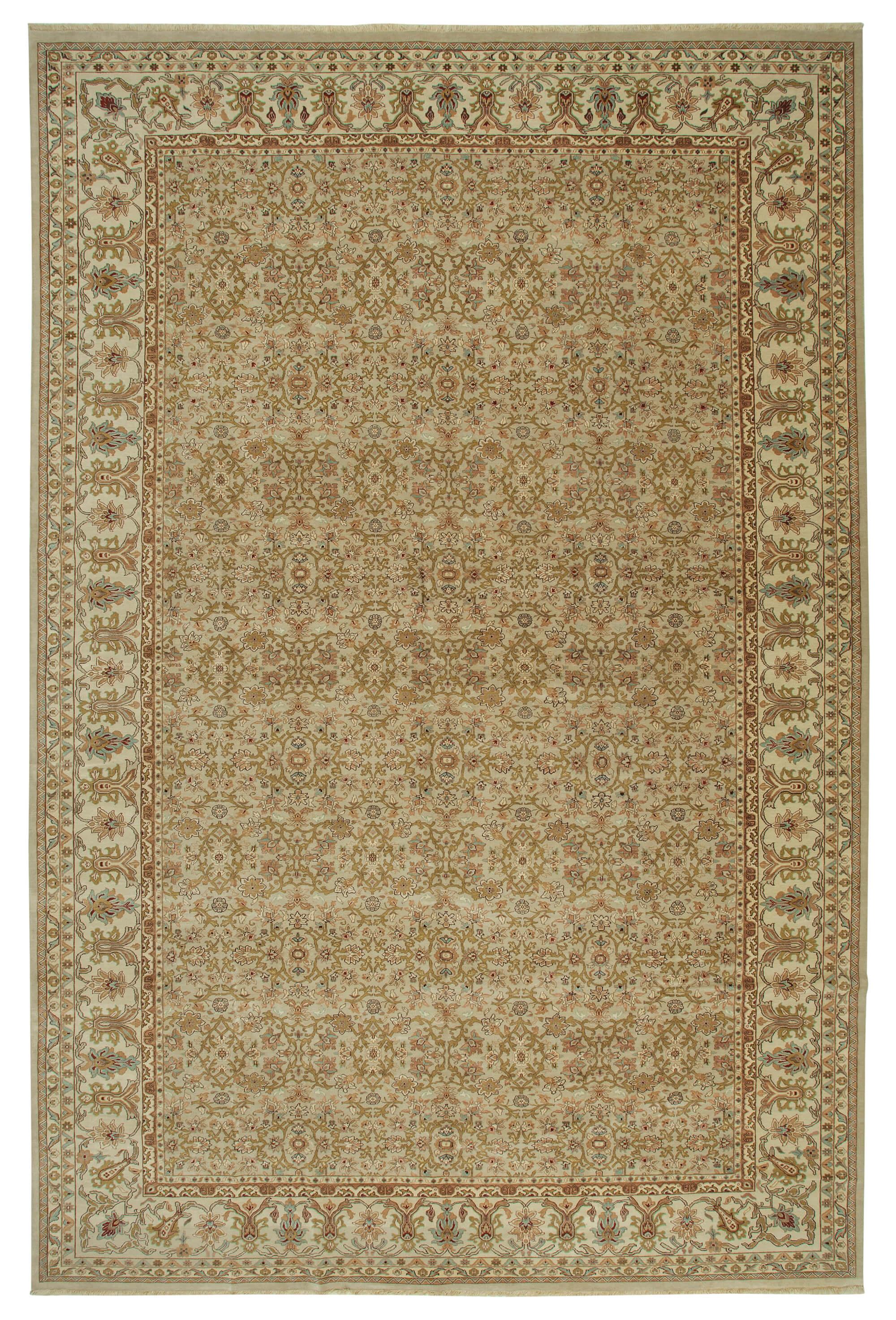 12 x 18 Beige Oushak Rug - 4205