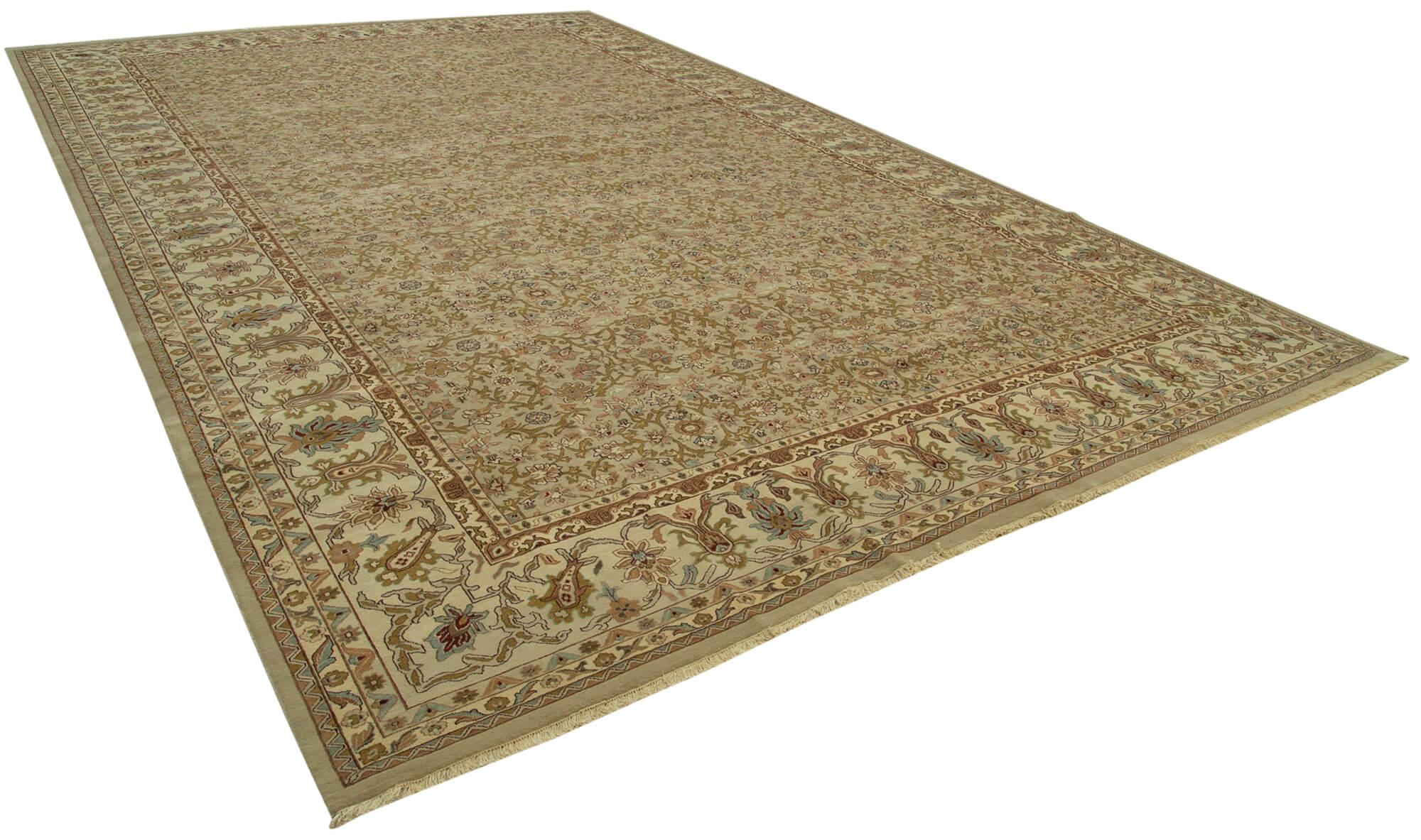 12 x 18 Beige Oushak Rug - 4205