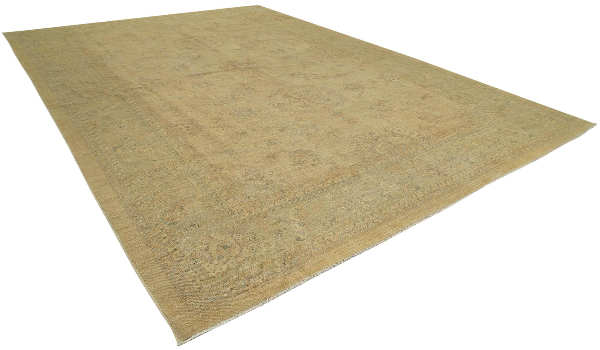 12 x 17 Beige Oushak Rug - 4206